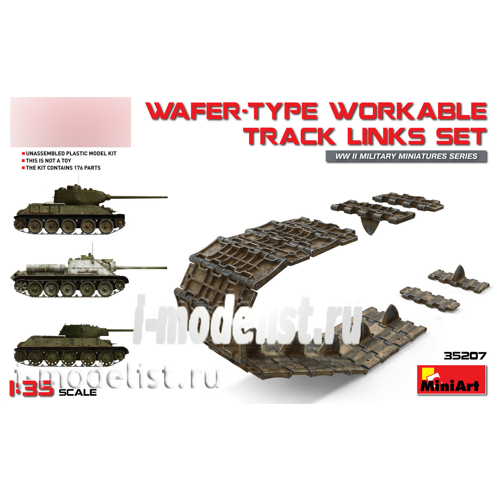 35207 1/35 MiniArt Set of workers tracks for Tank 34