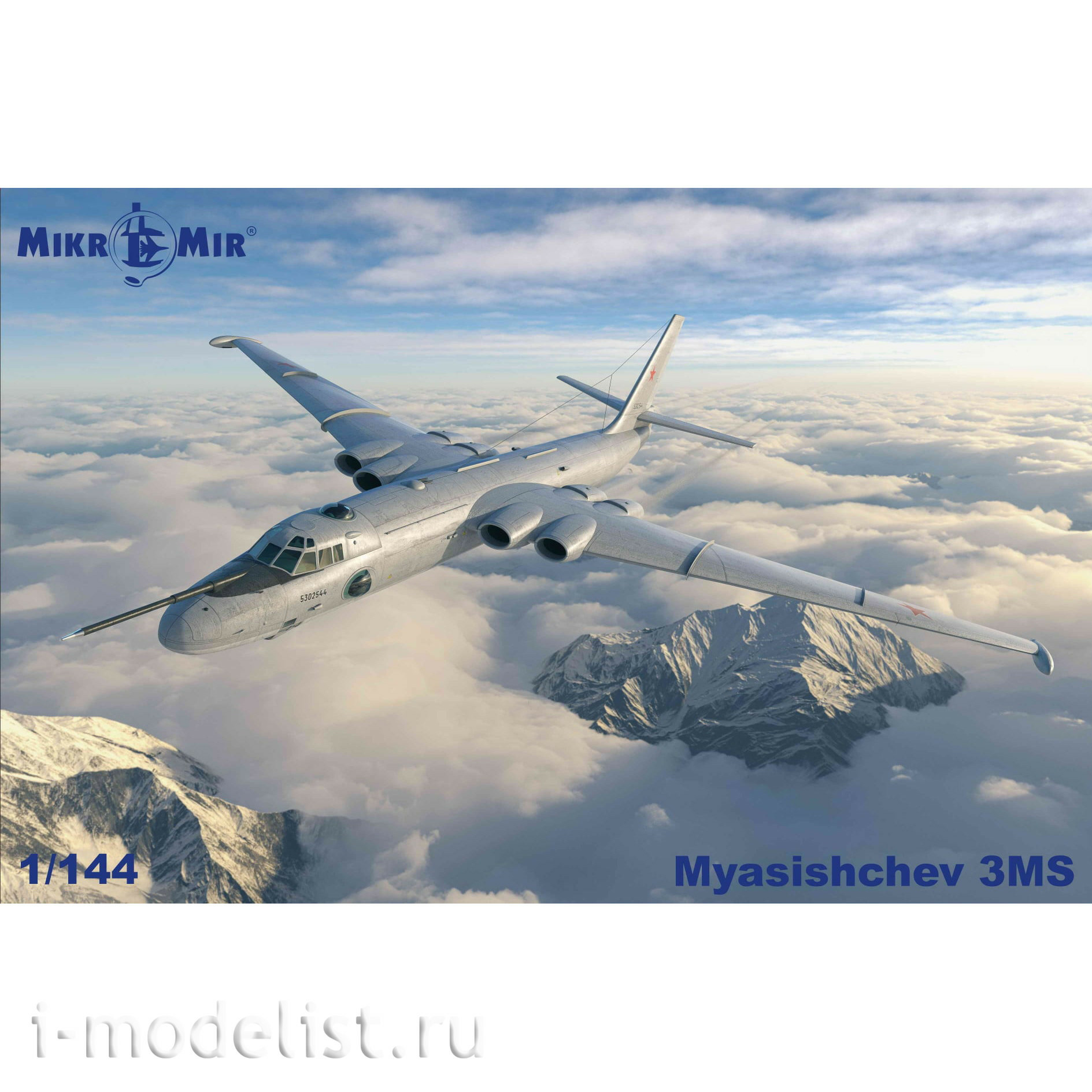 144-032 Microcosm 1/144 Myasishchev 3MS aircraft (NATO Bison-B)