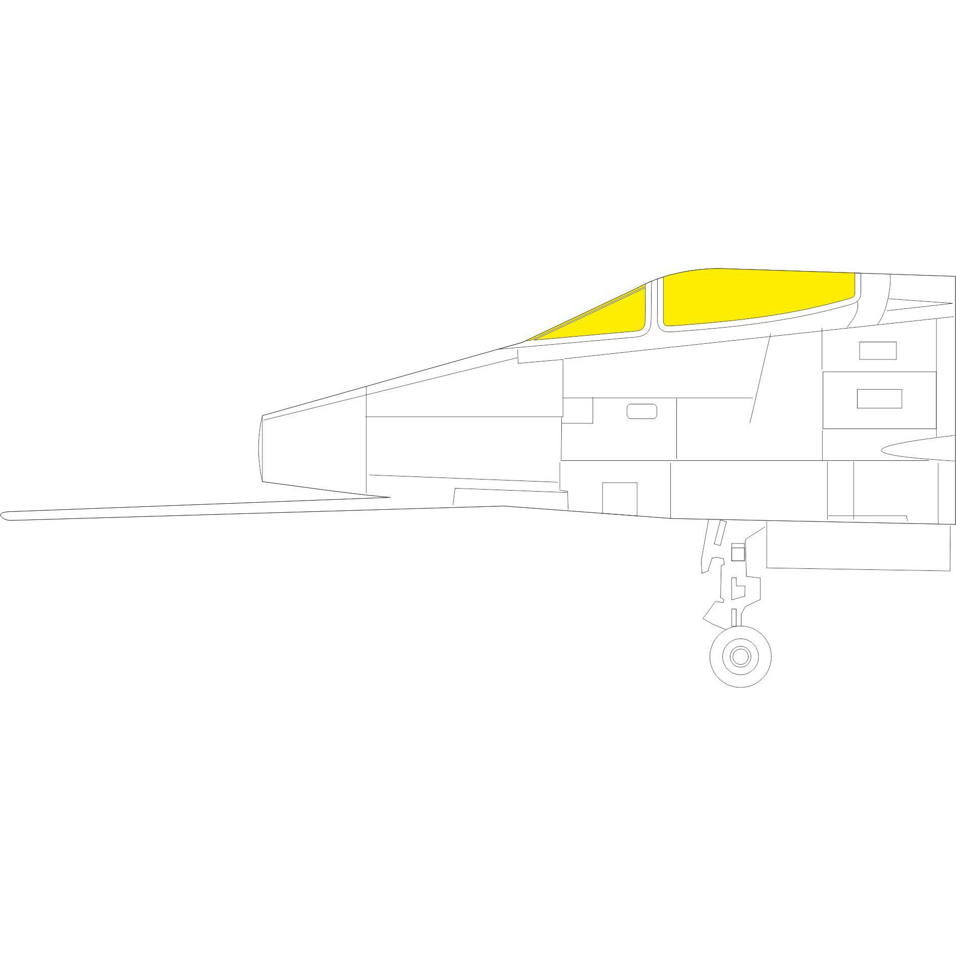 JX277 Eduard 1/32 Paint Mask for F-100C