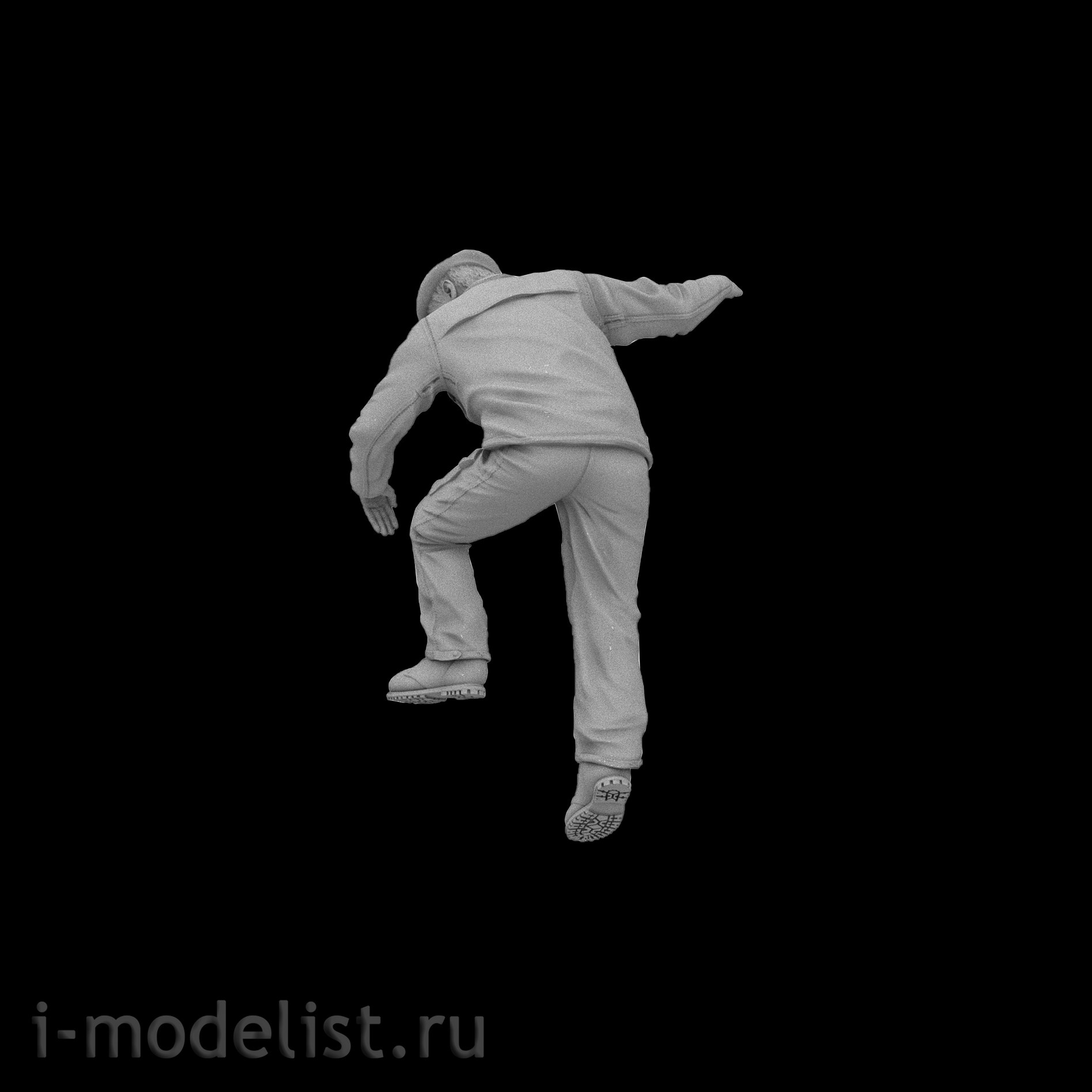 Im48009 Imodelist 1/48 Figure of technician No. 1 - work in the cabin. For the model, the Soviet 25 attack aircraft of the Zvezda company