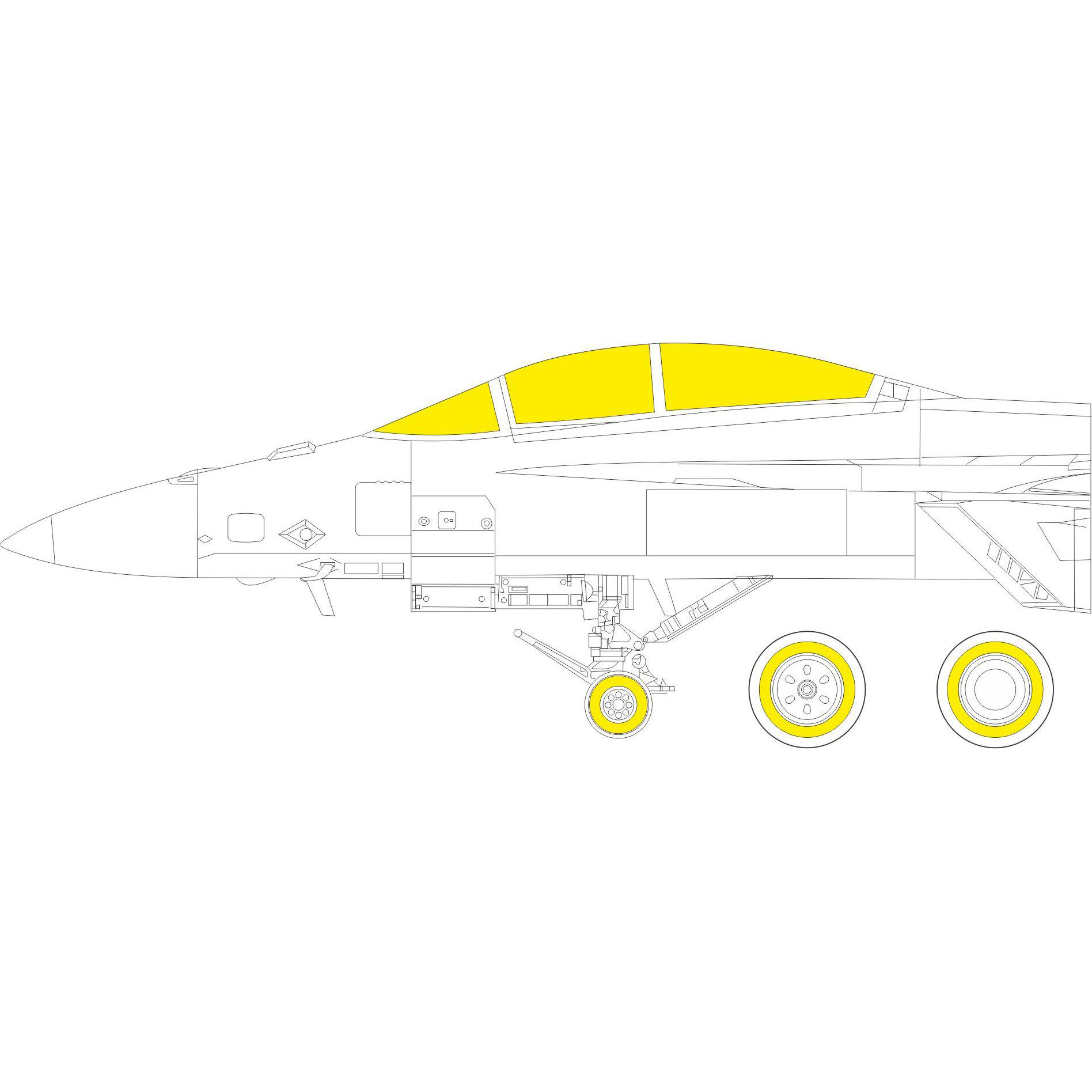 JX282 Eduard 1/32 Paint Mask for F/A-18F
