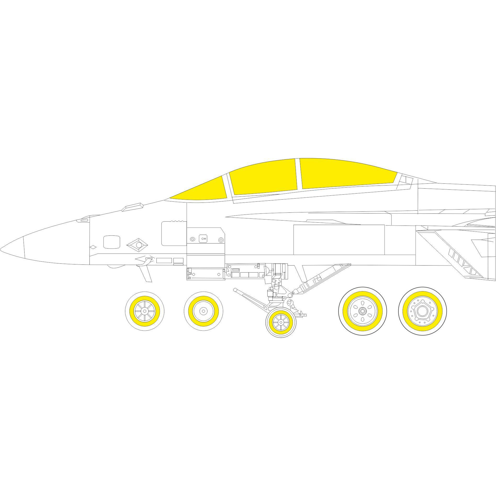 EX840 Eduard 1/48 Mask for F/A-18F