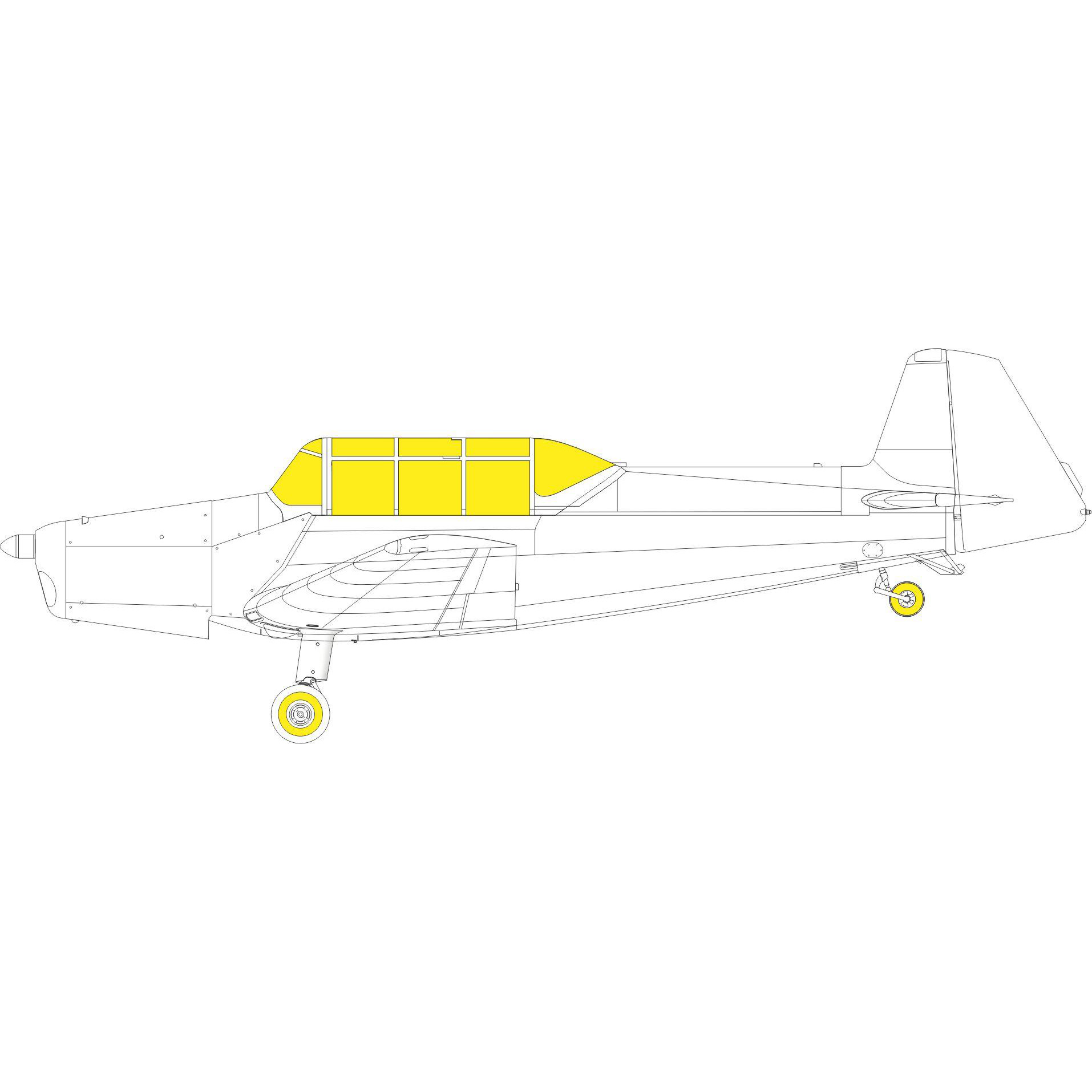 EX827 Eduard 1/48 Paint Mask for Z-126 TFace