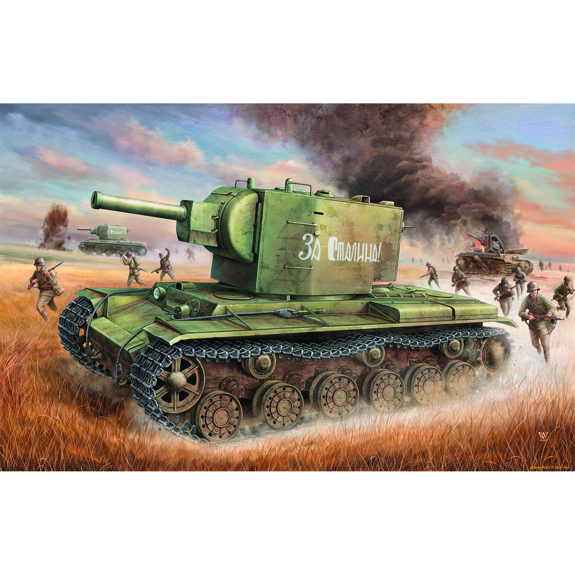 303535 Model 1/35 Heavy tank KV-2 (Trumpeter Repack)
