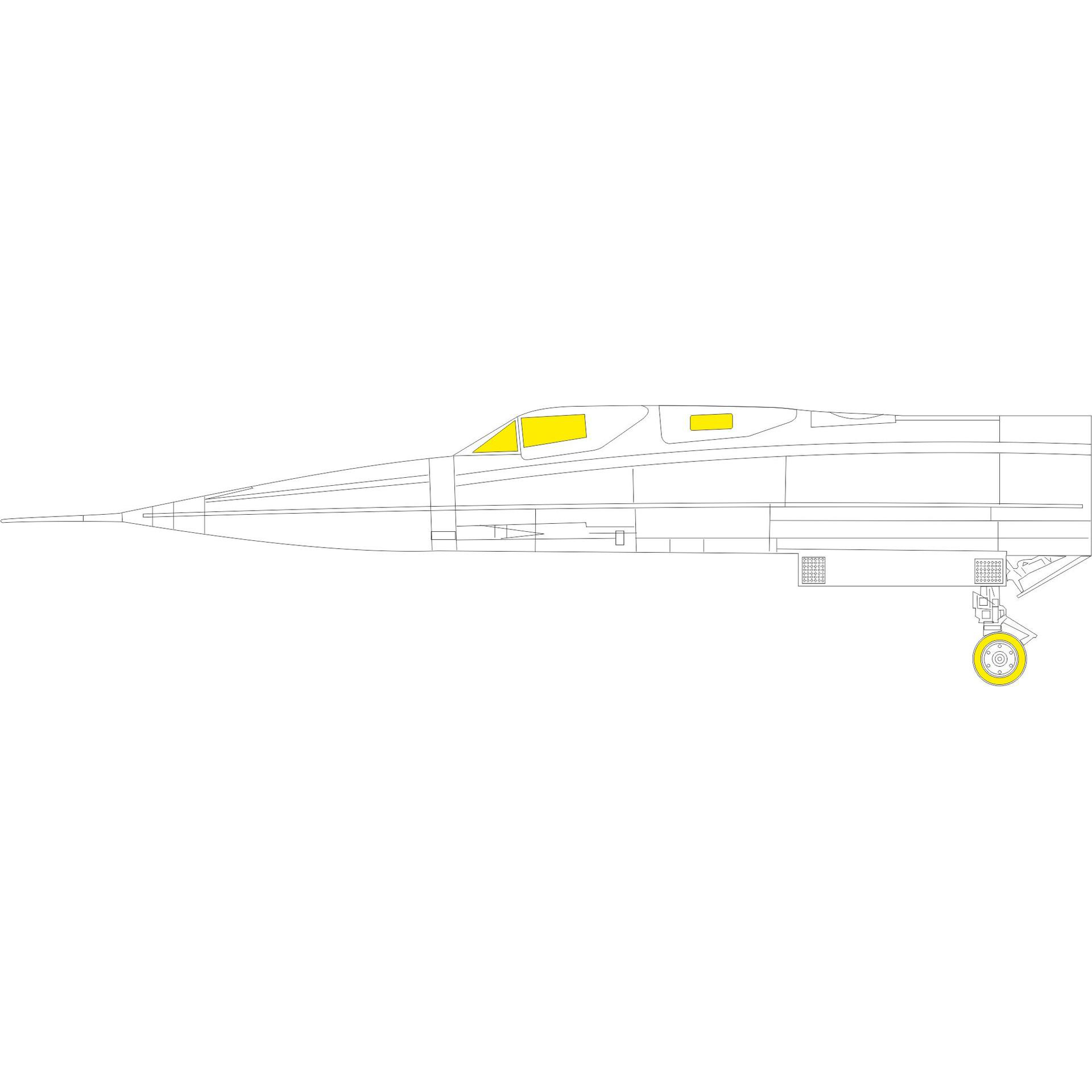 EX836 Eduard 1/48 Mask for SR-71A
