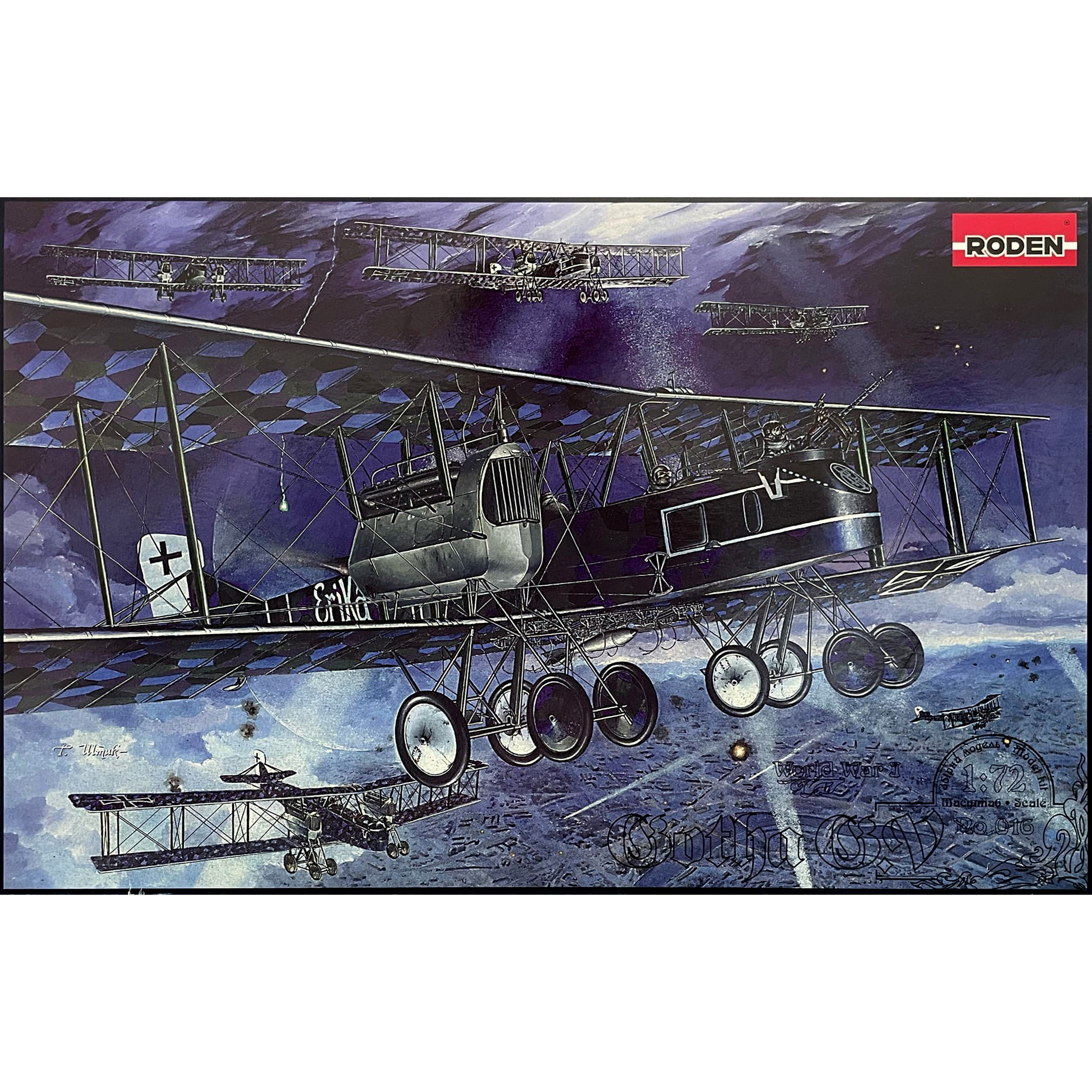 016 Roden 1/72 Gotha G. V Aircraft