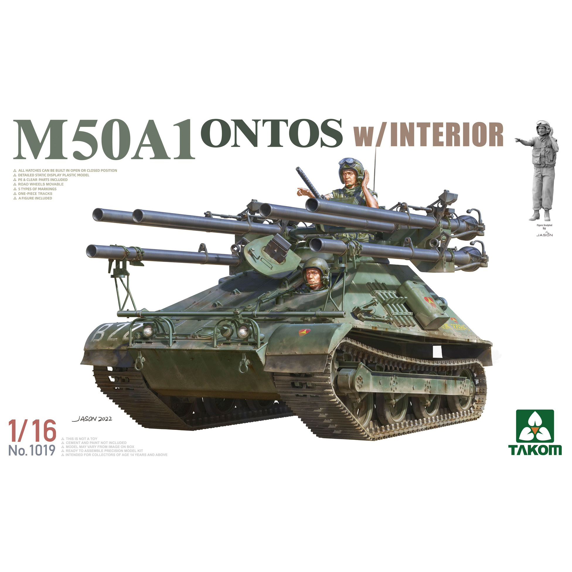 1019 Takom 1/16 ACS M50 Ontos