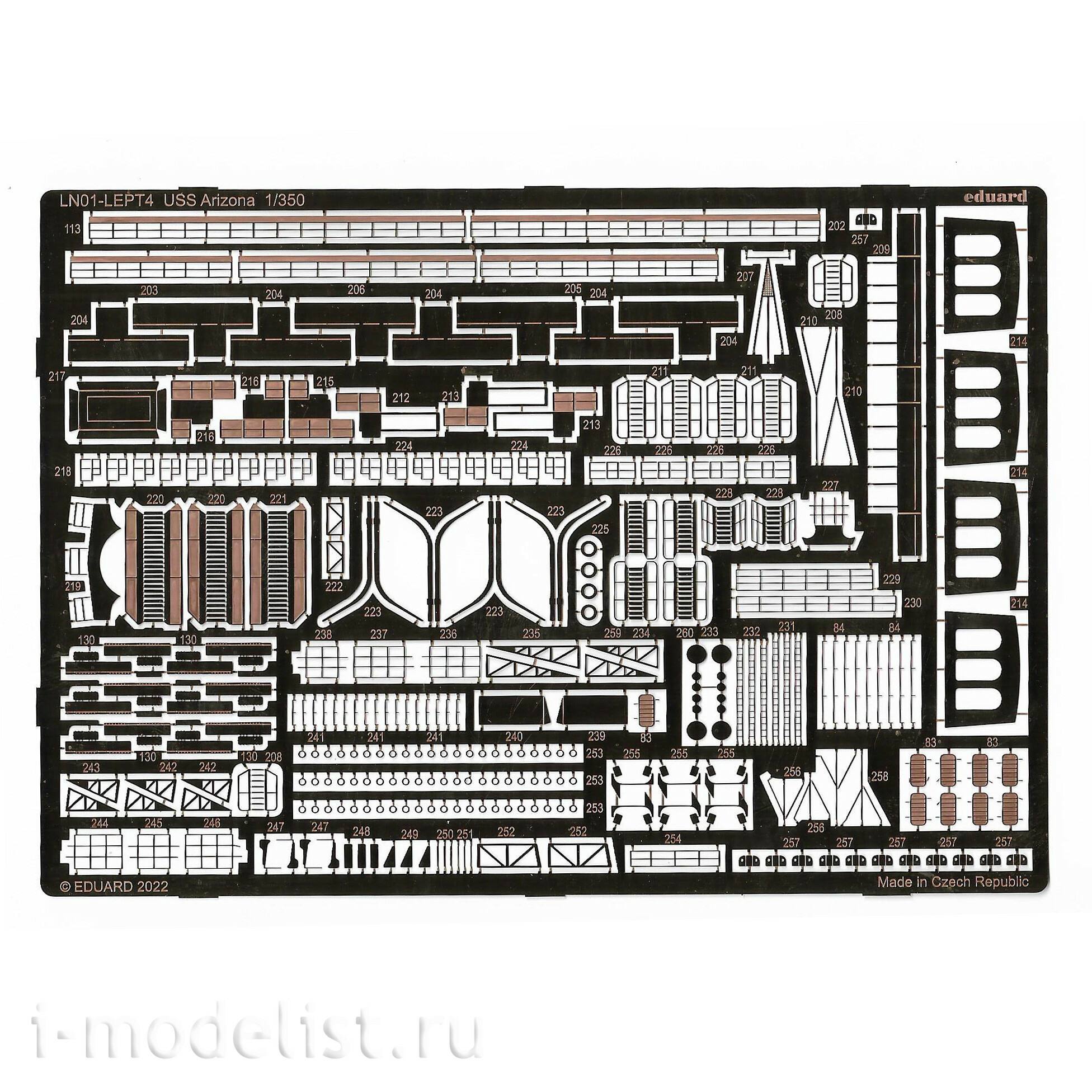 LN01 Eduard 1/350 Battleship USS Arizona (BB-39)