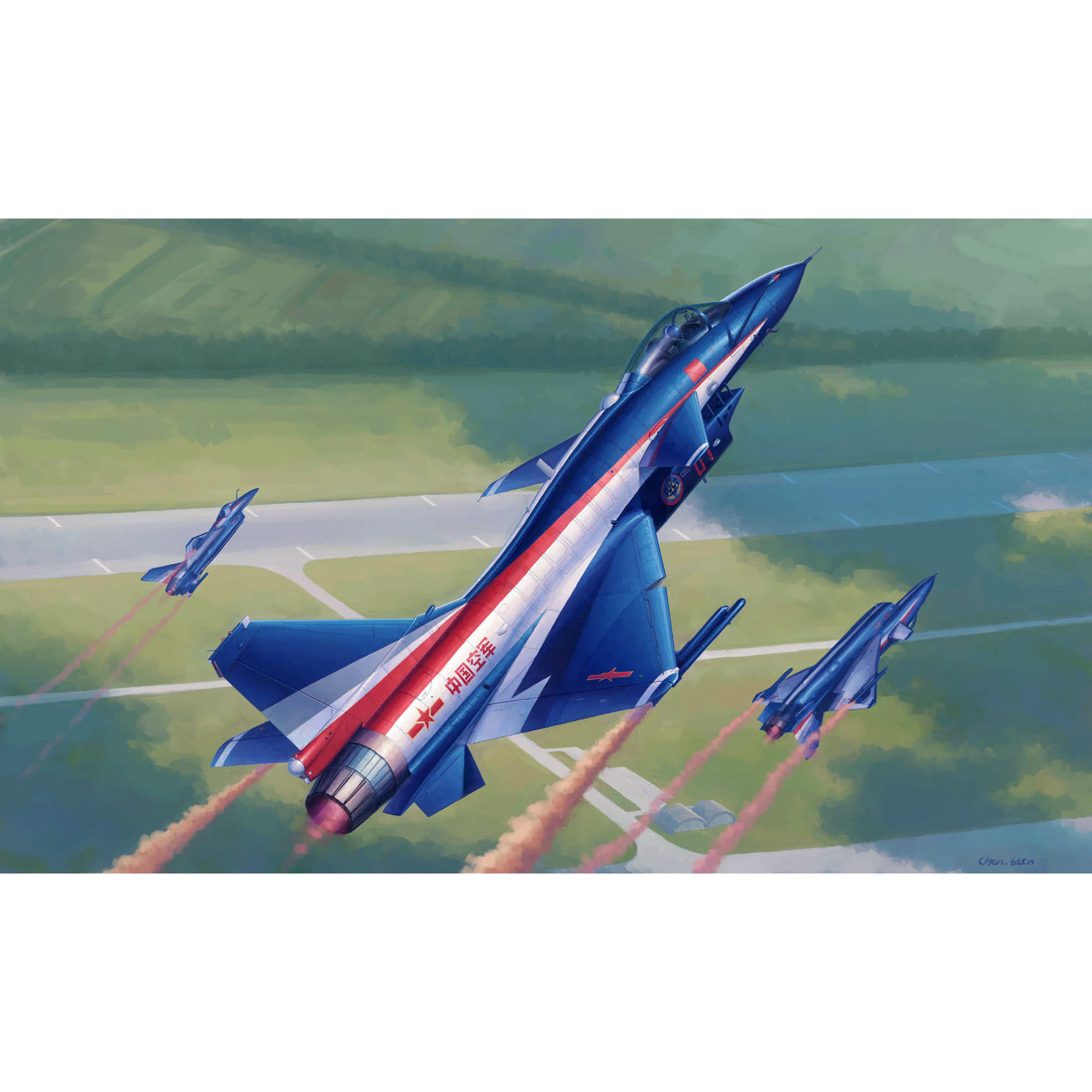 02857 Trumpeter 1/48 Plaaf J-10AY Vigorous Dragon [8.1 Aerobatic Team]