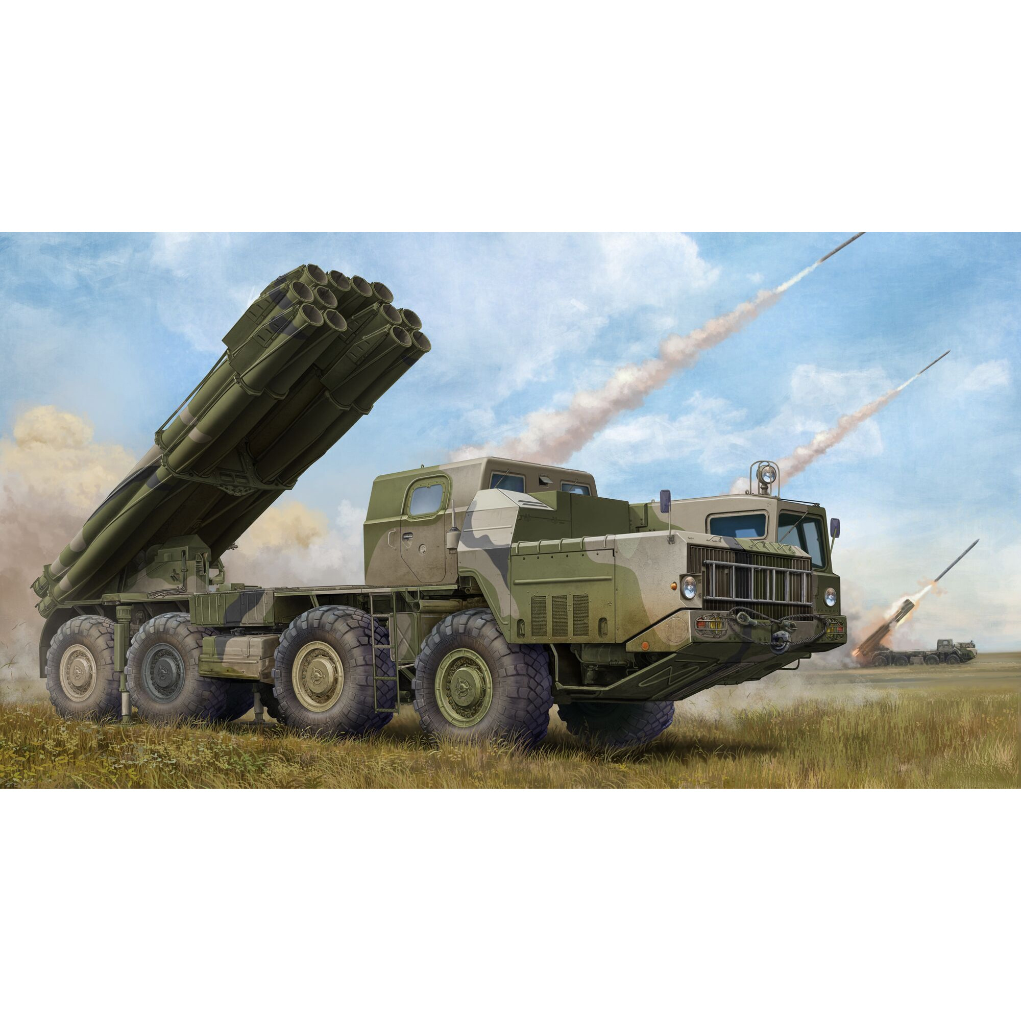 01020 Trumpeter 1/35 9A52-2 Smerch-M multiple rocket launcher 9k58 Smerch MRLS