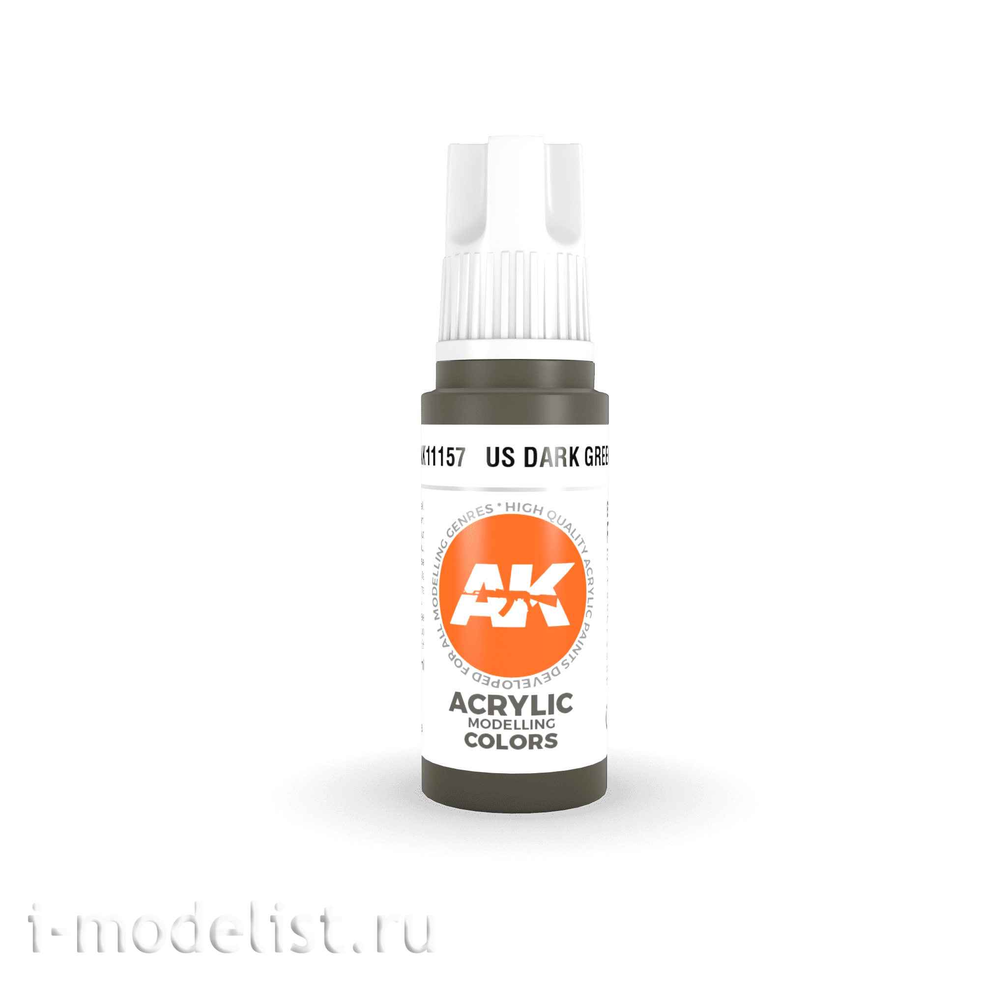 AK11157 AK Interactive acrylic Paint 3rd Generation US Dark Green 17ml