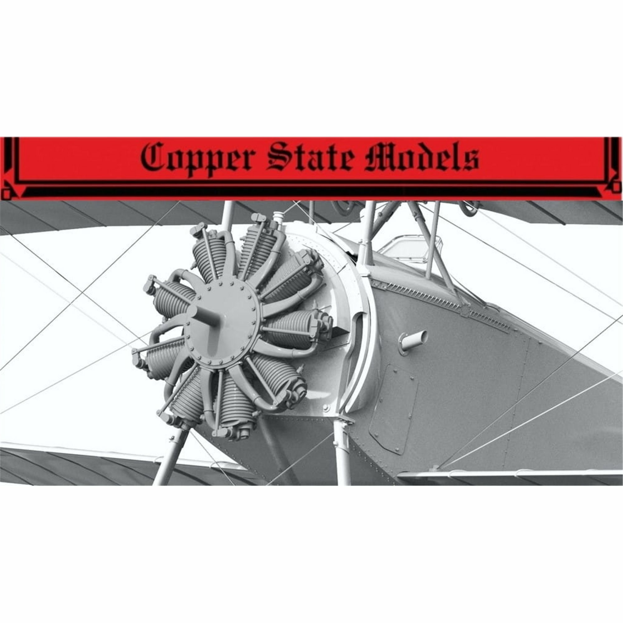 E32-007 Copper State Models 1/32 Авиационный двигатель Le Rhone 9C мощностью 80 л.с.