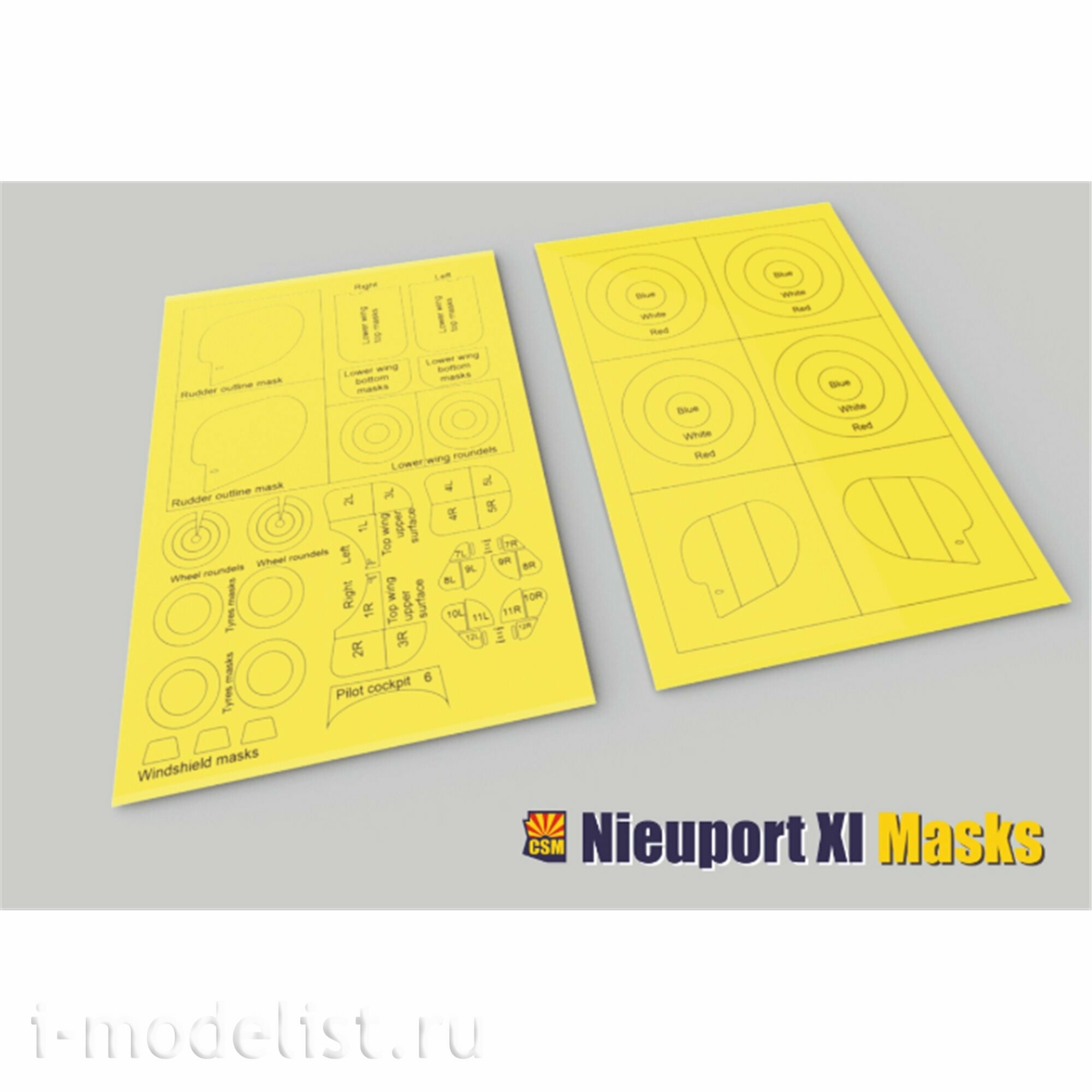 A32-021 Copper State Models 1/32 Окрасочные маски для Nieuport 11