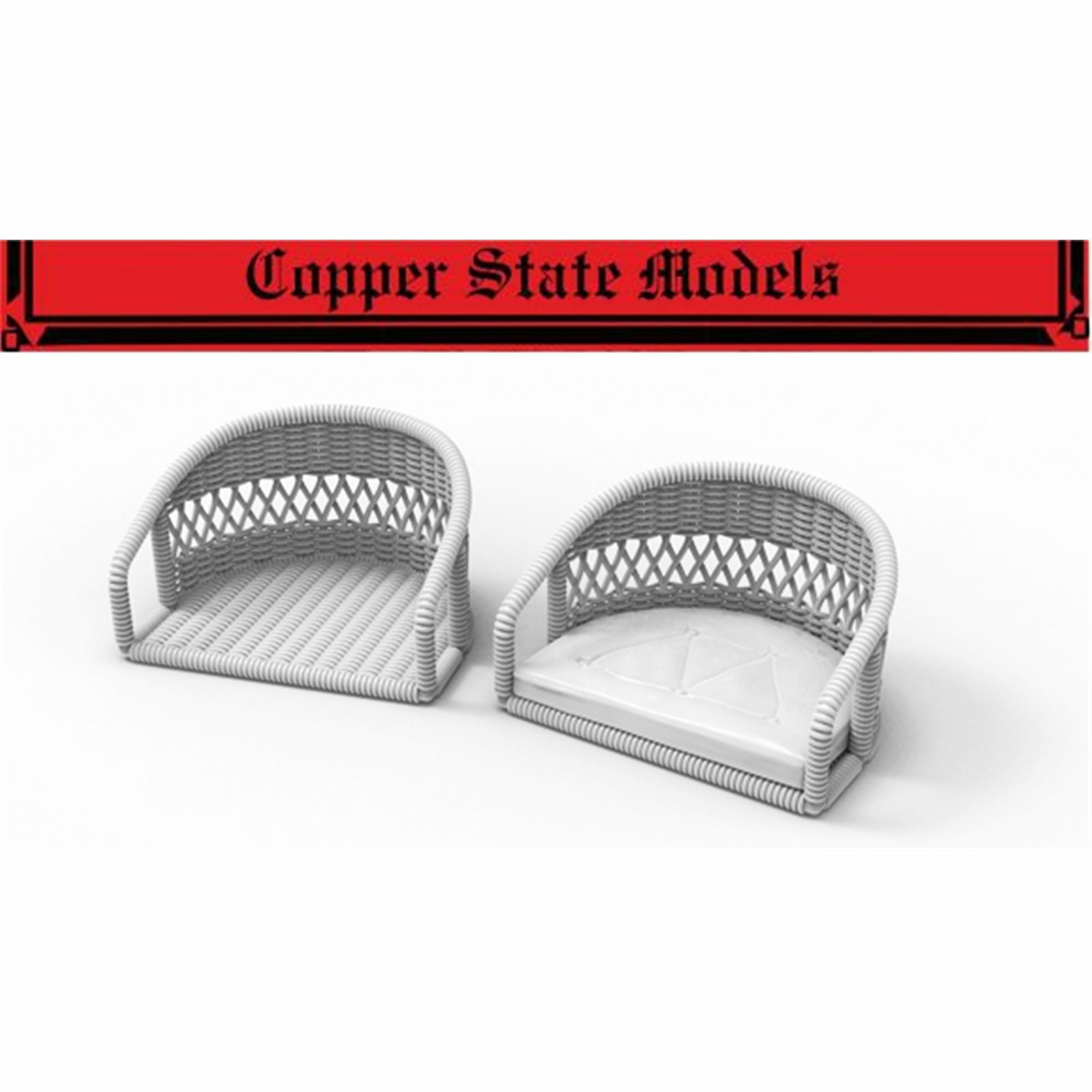A32-011 Copper State Models 1/32 Плетеное сиденье с подушкой