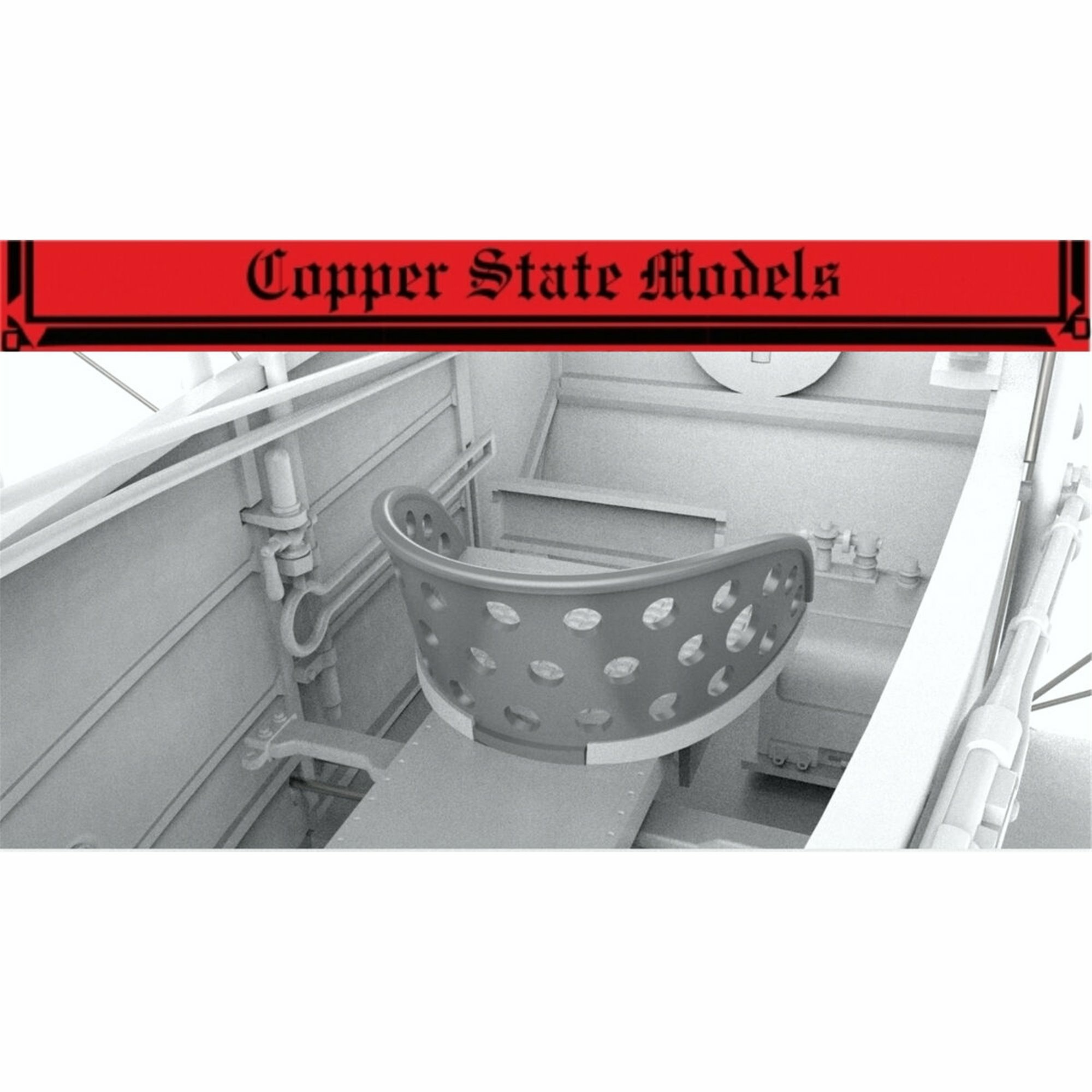 A32-012 Copper State Models 1/32 Спинка сиденья для Caudron G.III (французского типа)