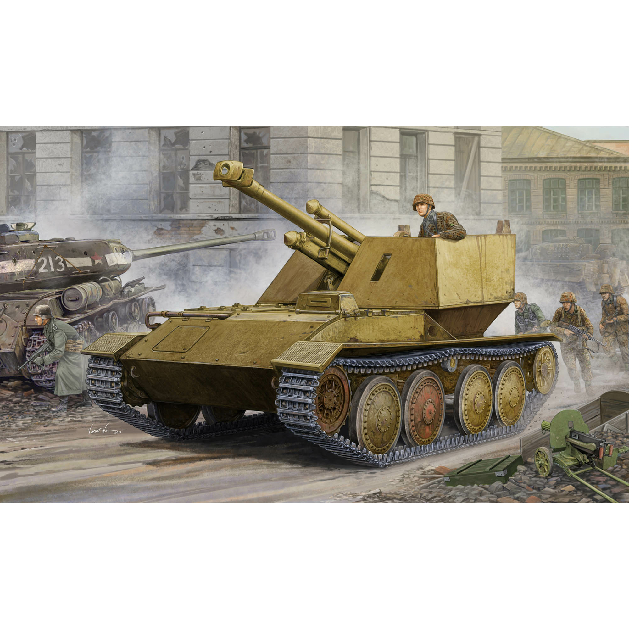 01586 Trumpeter 1/35 Krupp/Ardelt Waffentrager 105mm leFH-18