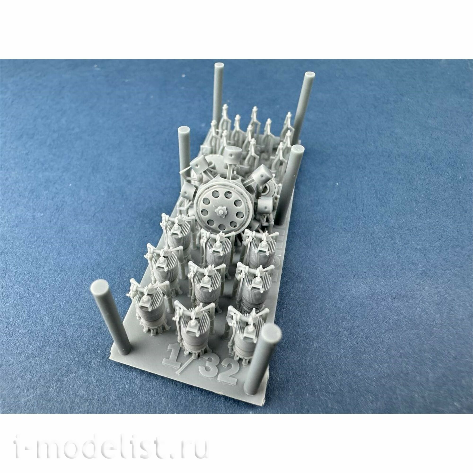 E32-007 Copper State Models 1/32 Авиационный двигатель Le Rhone 9C мощностью 80 л.с.