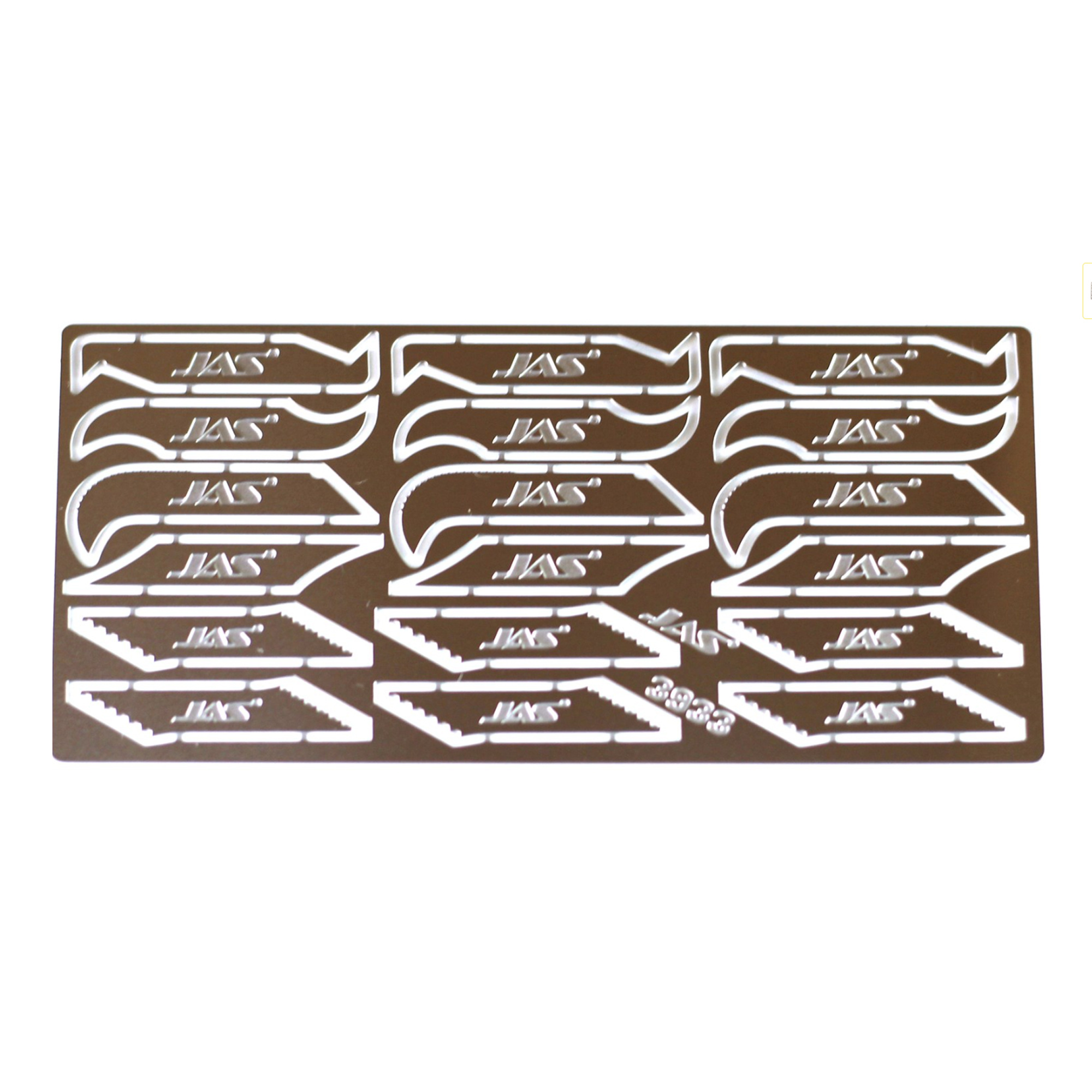 3933 Jas Set of scribers, 0.3 mm to collet clamp, 18 pcs/pack.