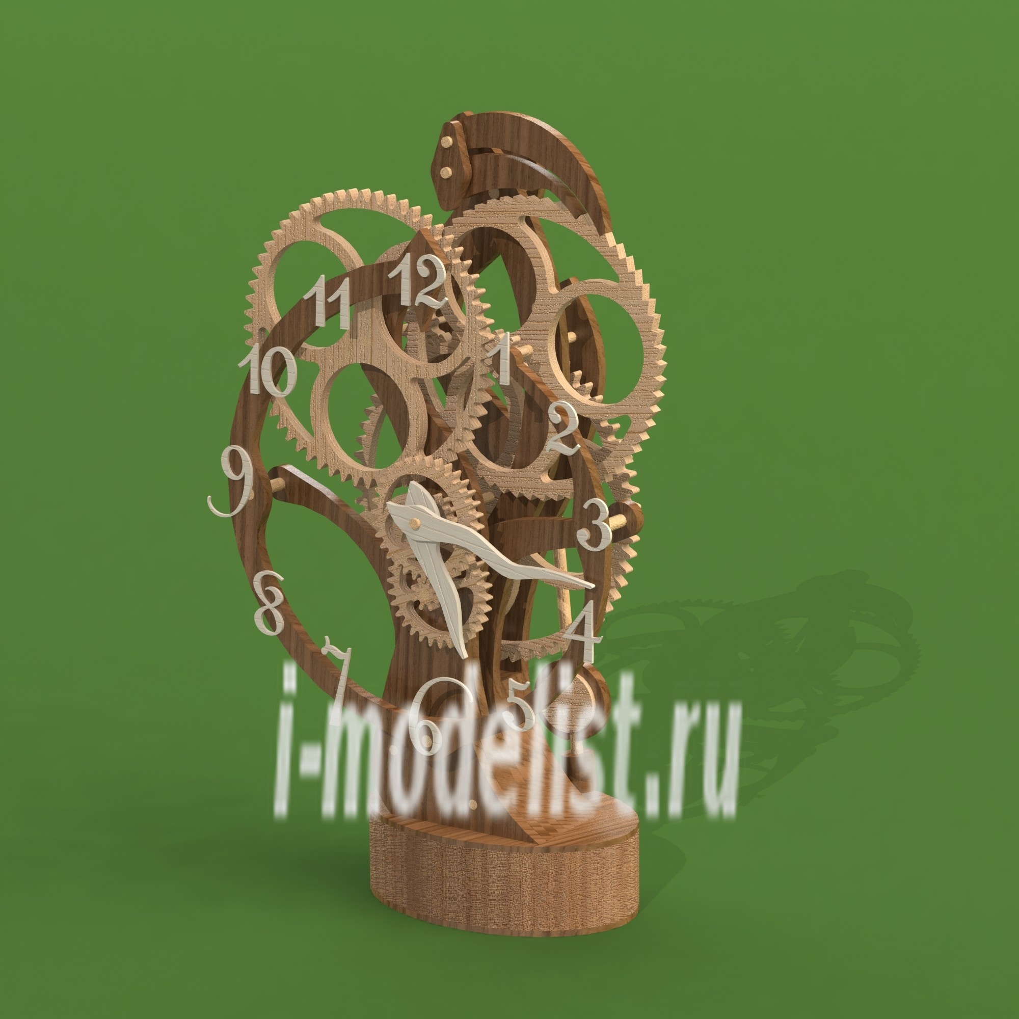 7003 Swmodel Table, fireplace wooden clock