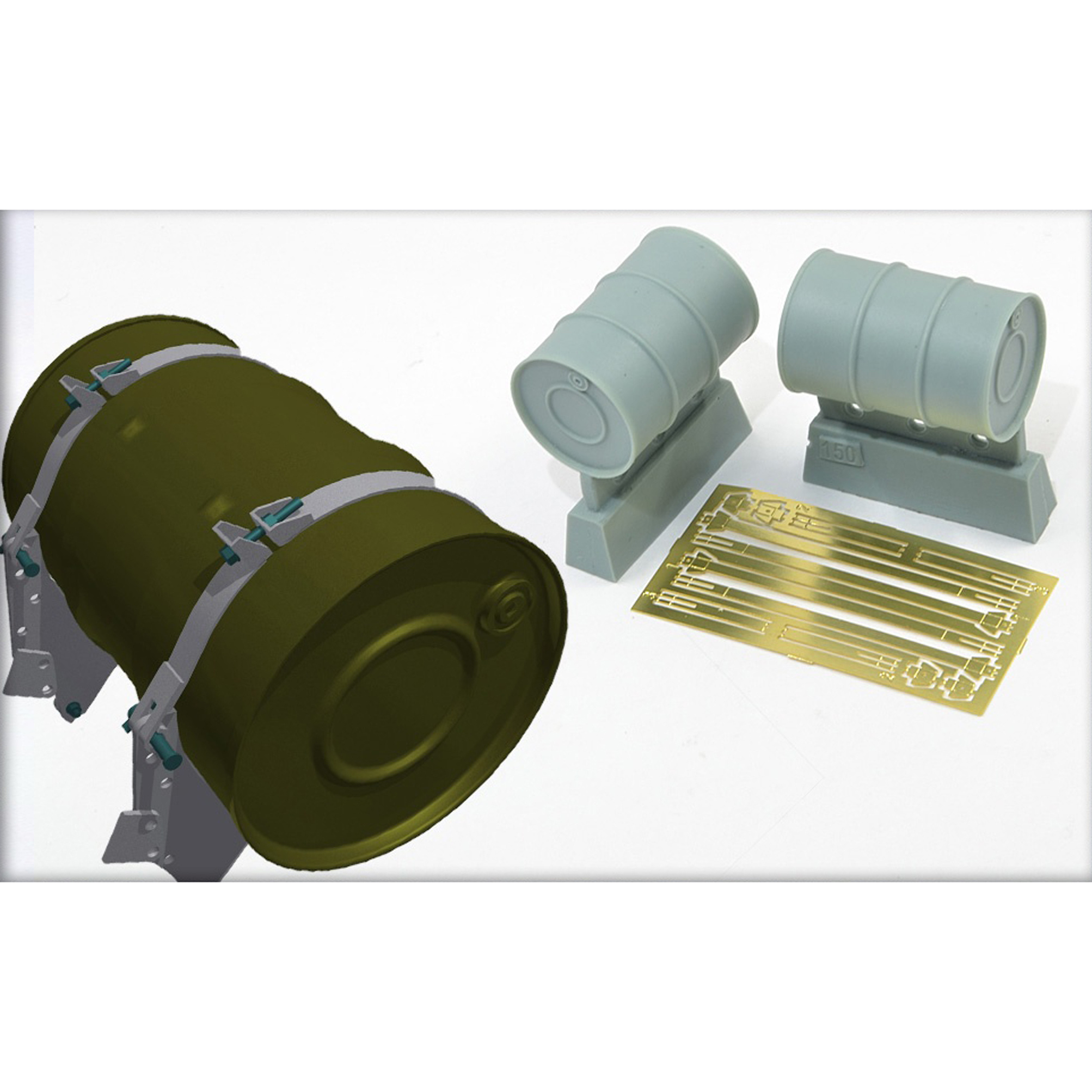 B35150 Miniarm 1/35 Tank fuel 200 l drums. (2pcs) includes photo-etched parts