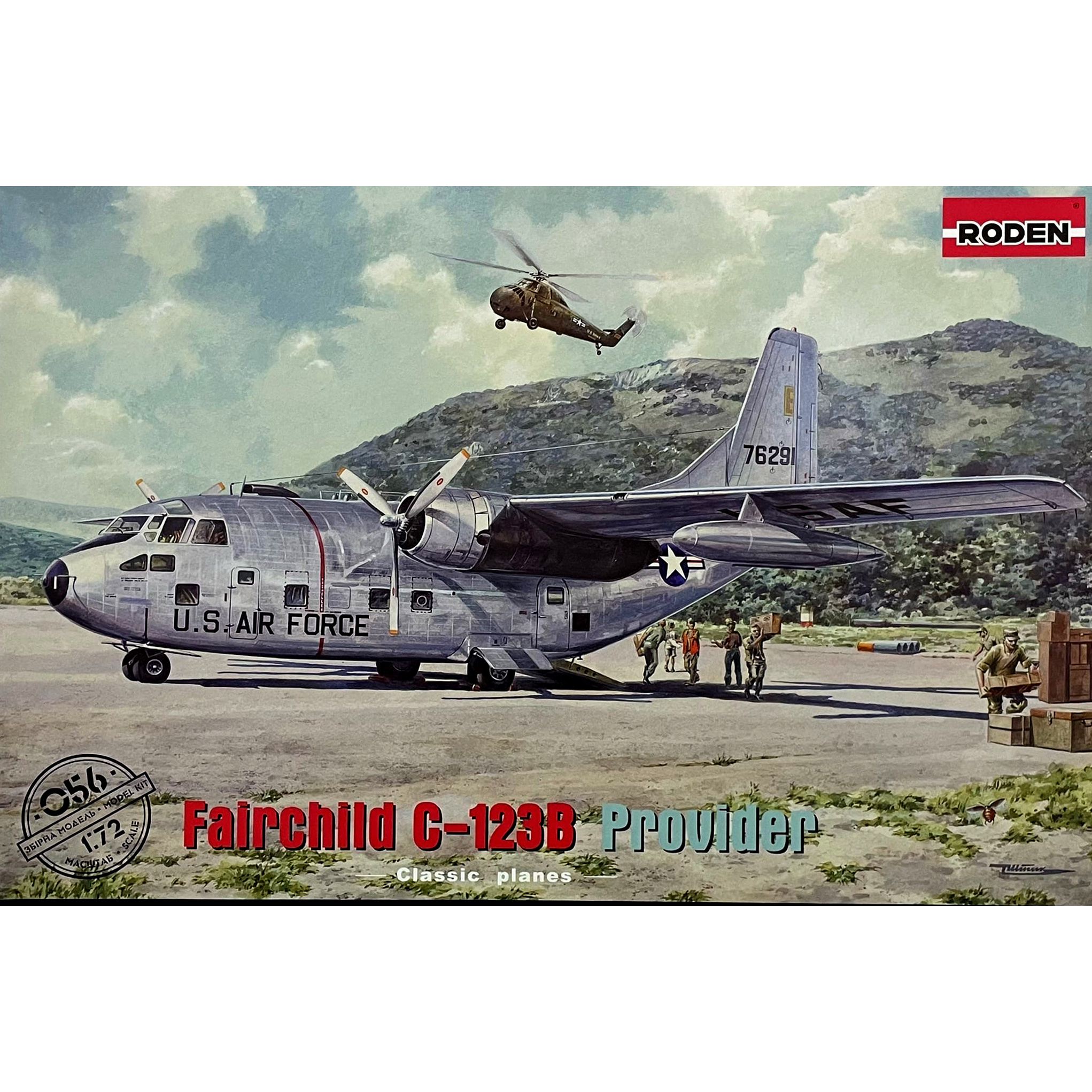 056 Roden 1/72 Fairchild C-123B Provider Aircraft