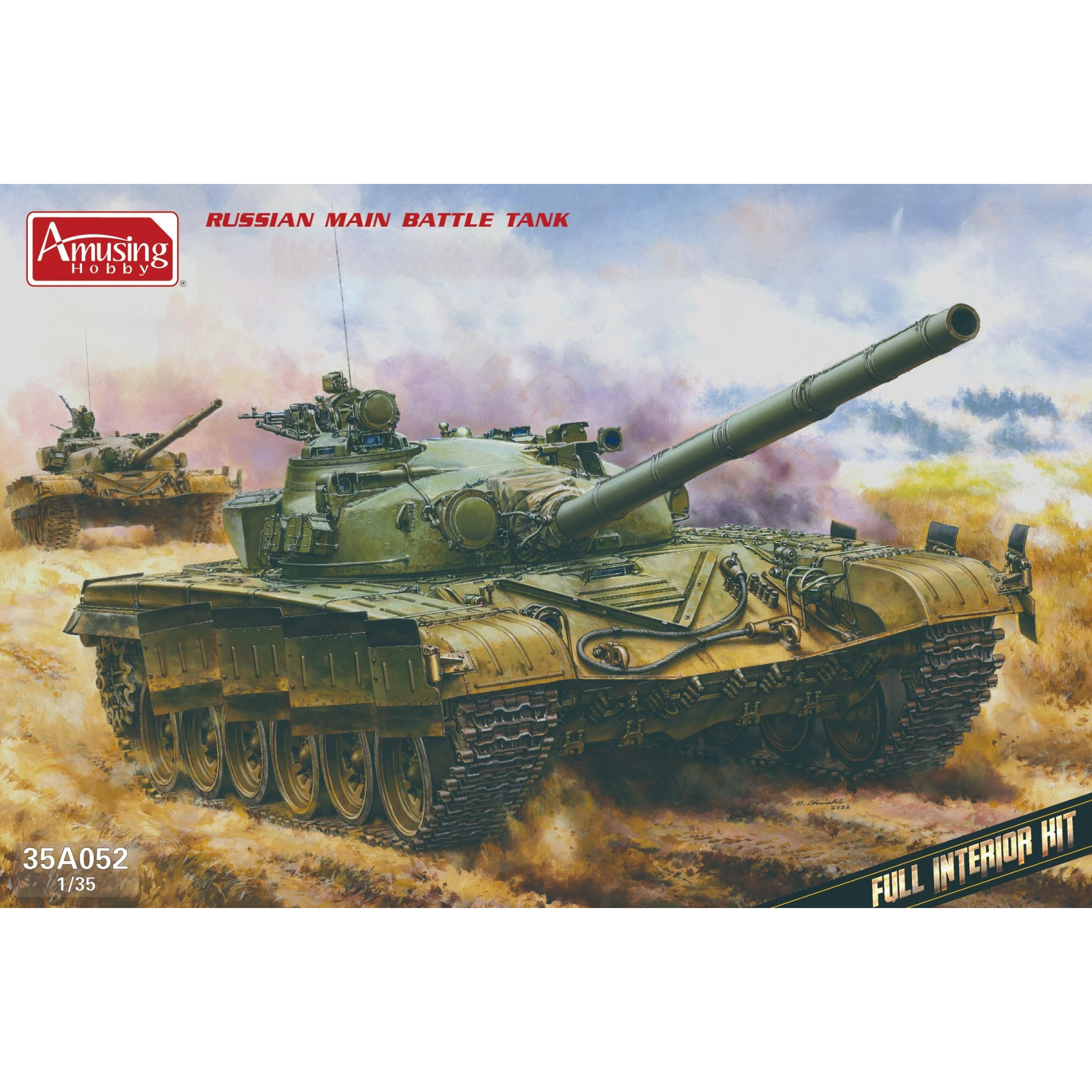 35A052 Amusing Hobby 1/35 Soviet T-72 Ural tank with full interior (under license from UVZ)