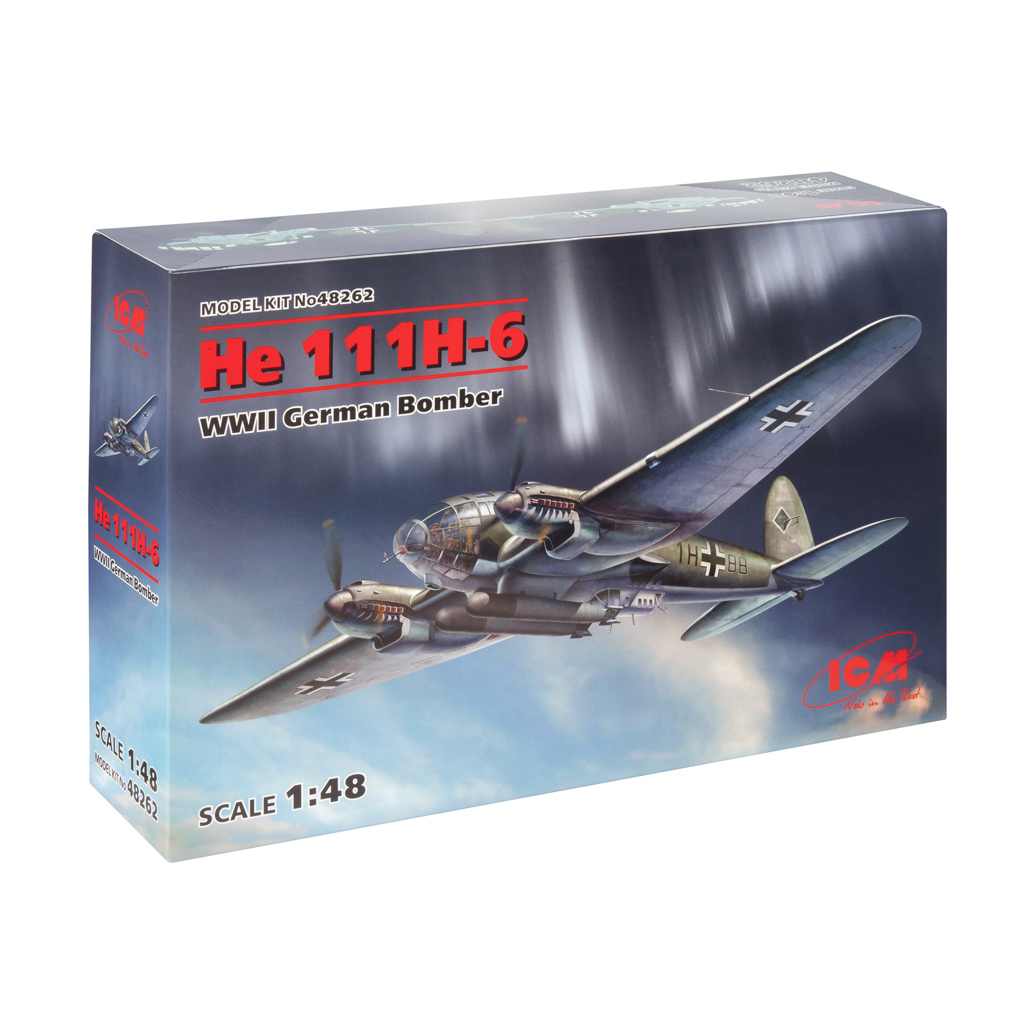 48262 ICM 1/48 German bomber He 111H-6