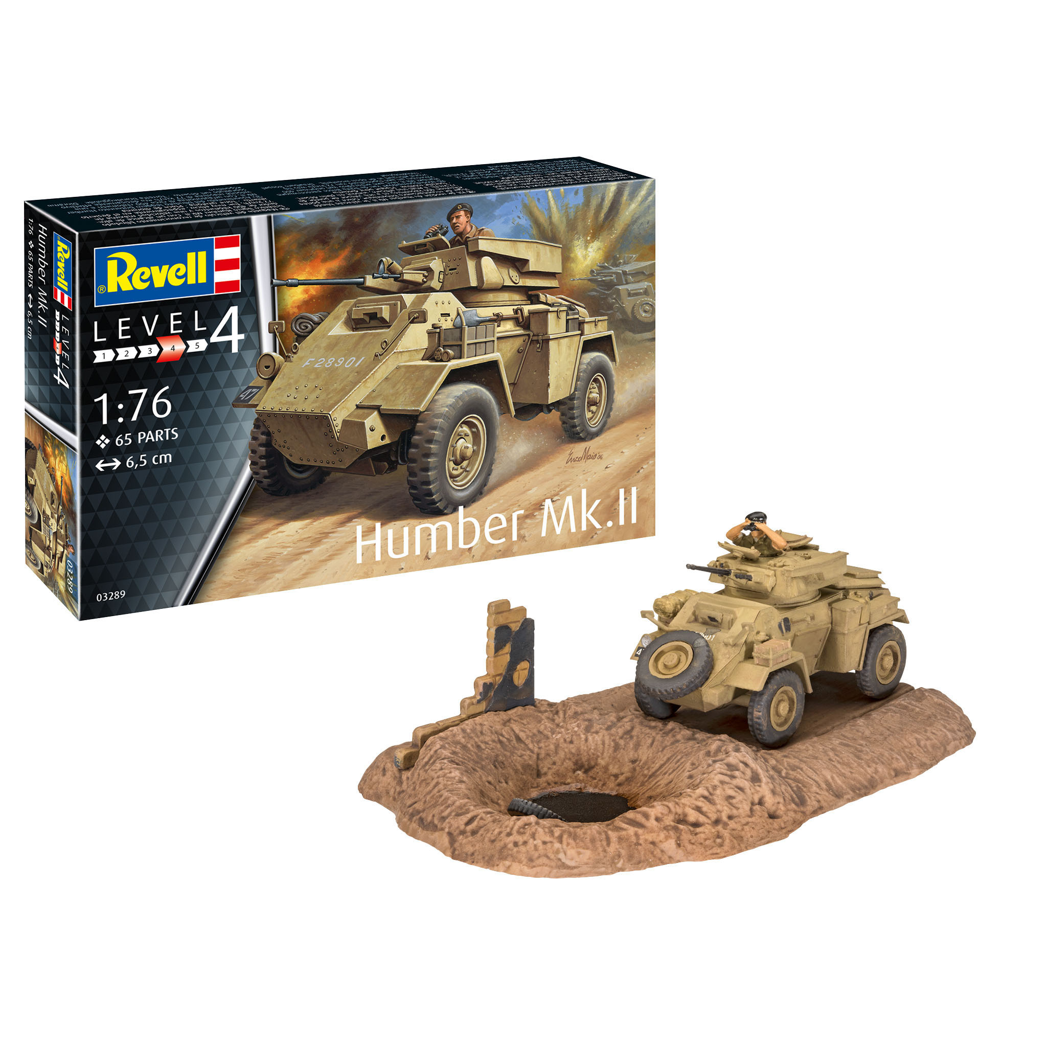 03289 Revell 1/76 British medium armoured car Humber Mk. II