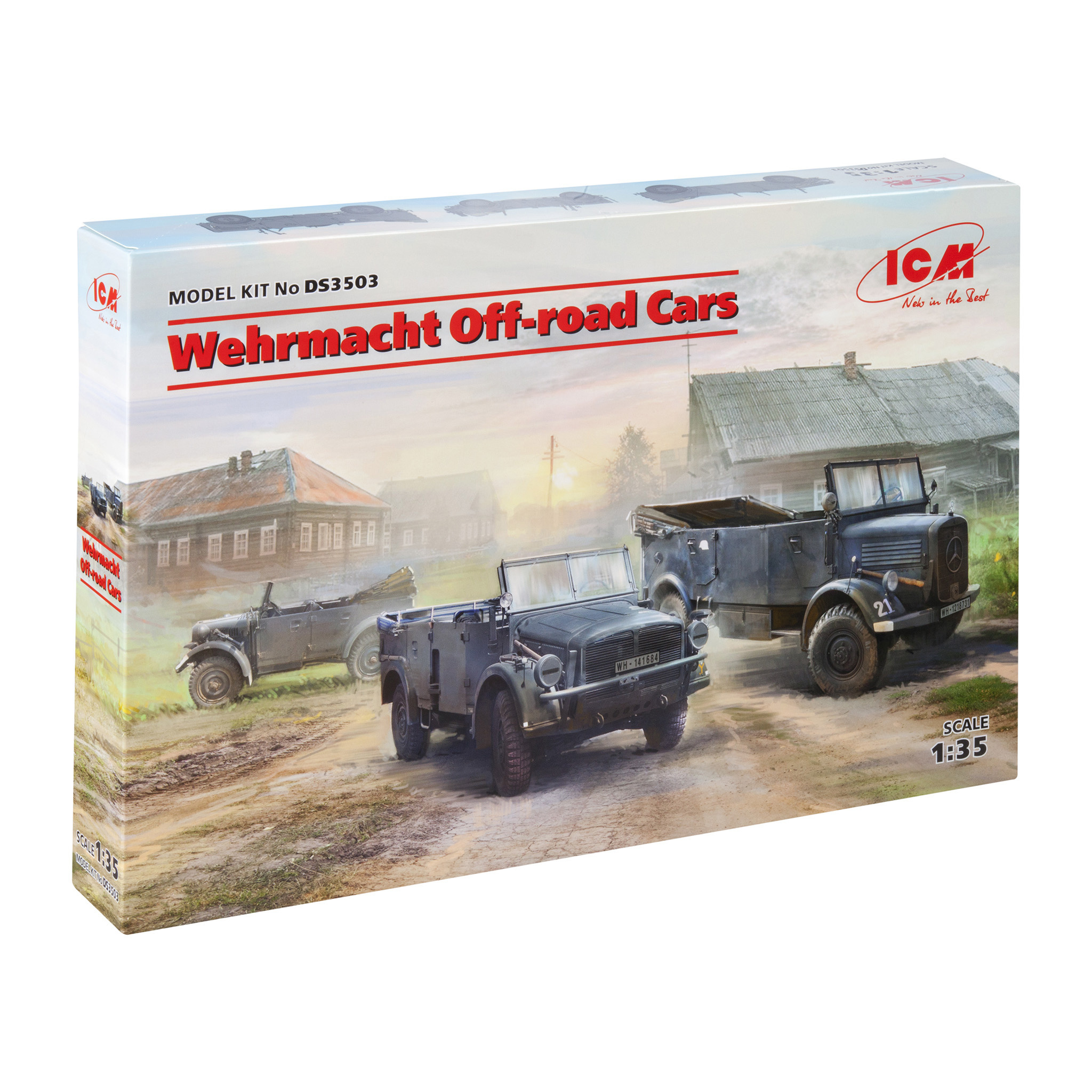 DS3503 ICM 1/35 off-Road vehicles Verhmata (Kfz.1, Horch 108 Typ 40, L1500A)