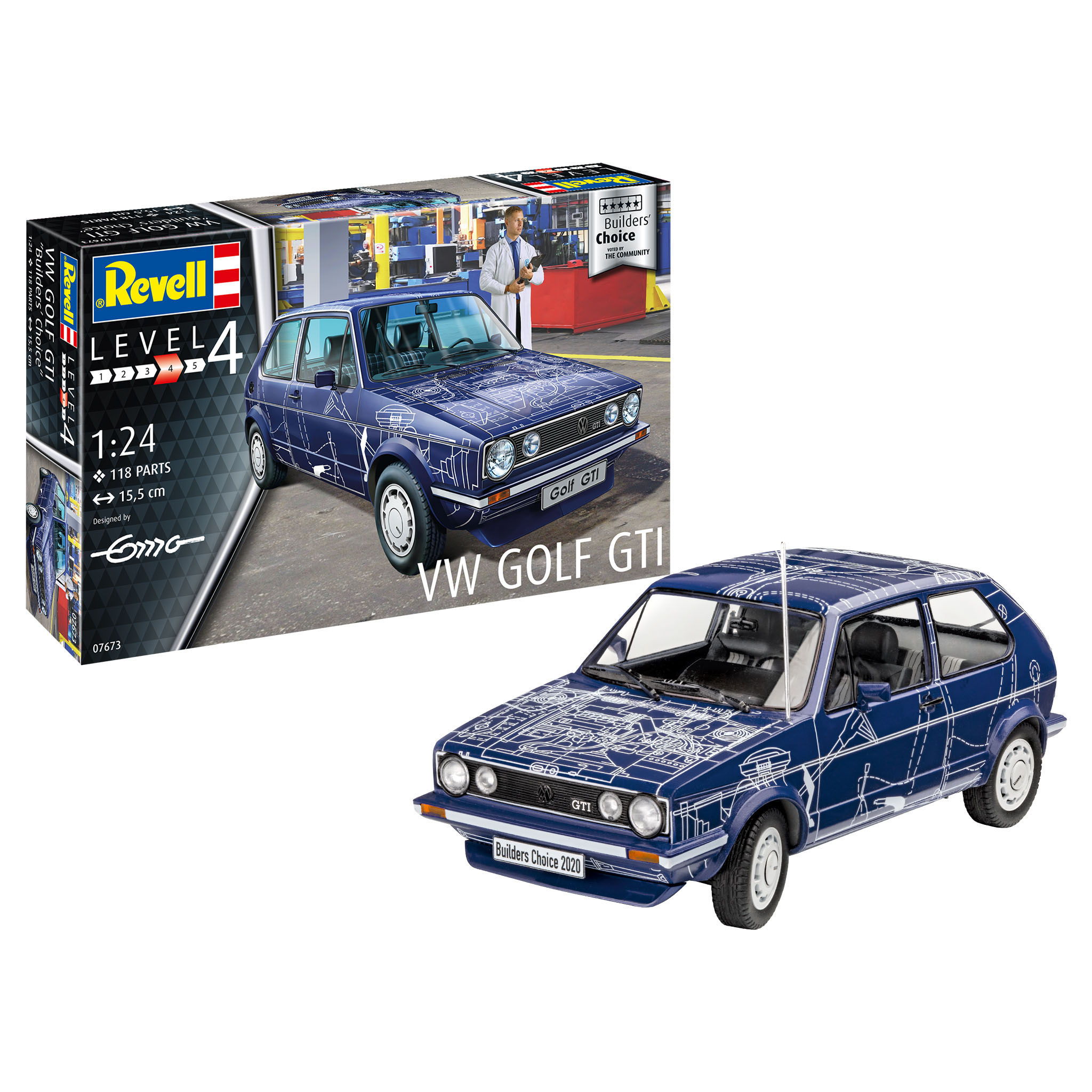 07673 Revell 1/24 VW Golf Gti 