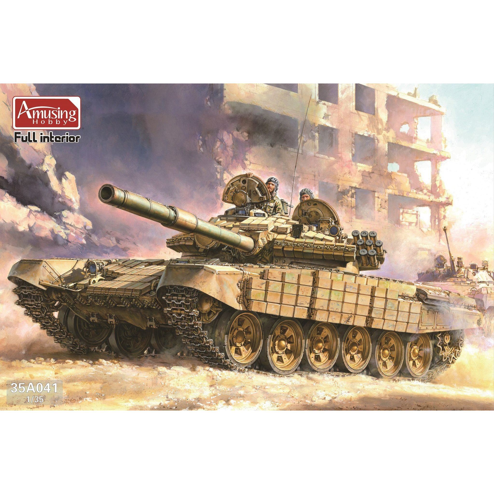 35A041 Amusing Hobby 1/35 Soviet T-72AV tank with full interior (under license from UVZ)