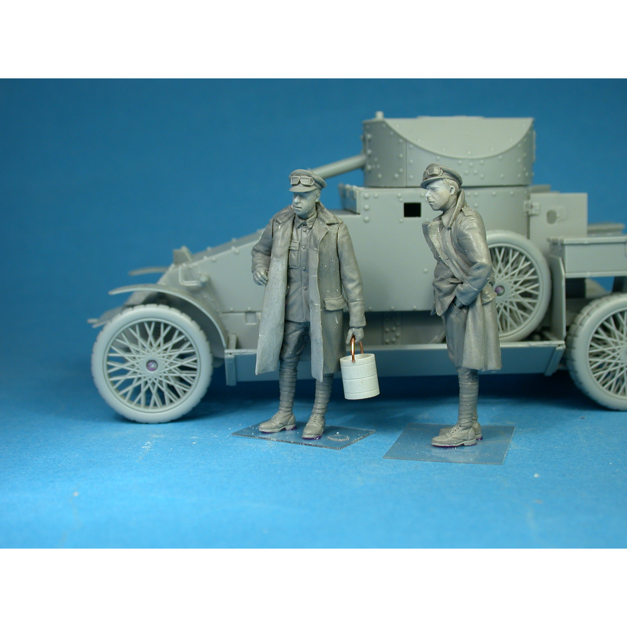 F35-007 Copper State Models 1/35 Член экипажа британского подразделения бронированных автомобилей RNAS с ведром