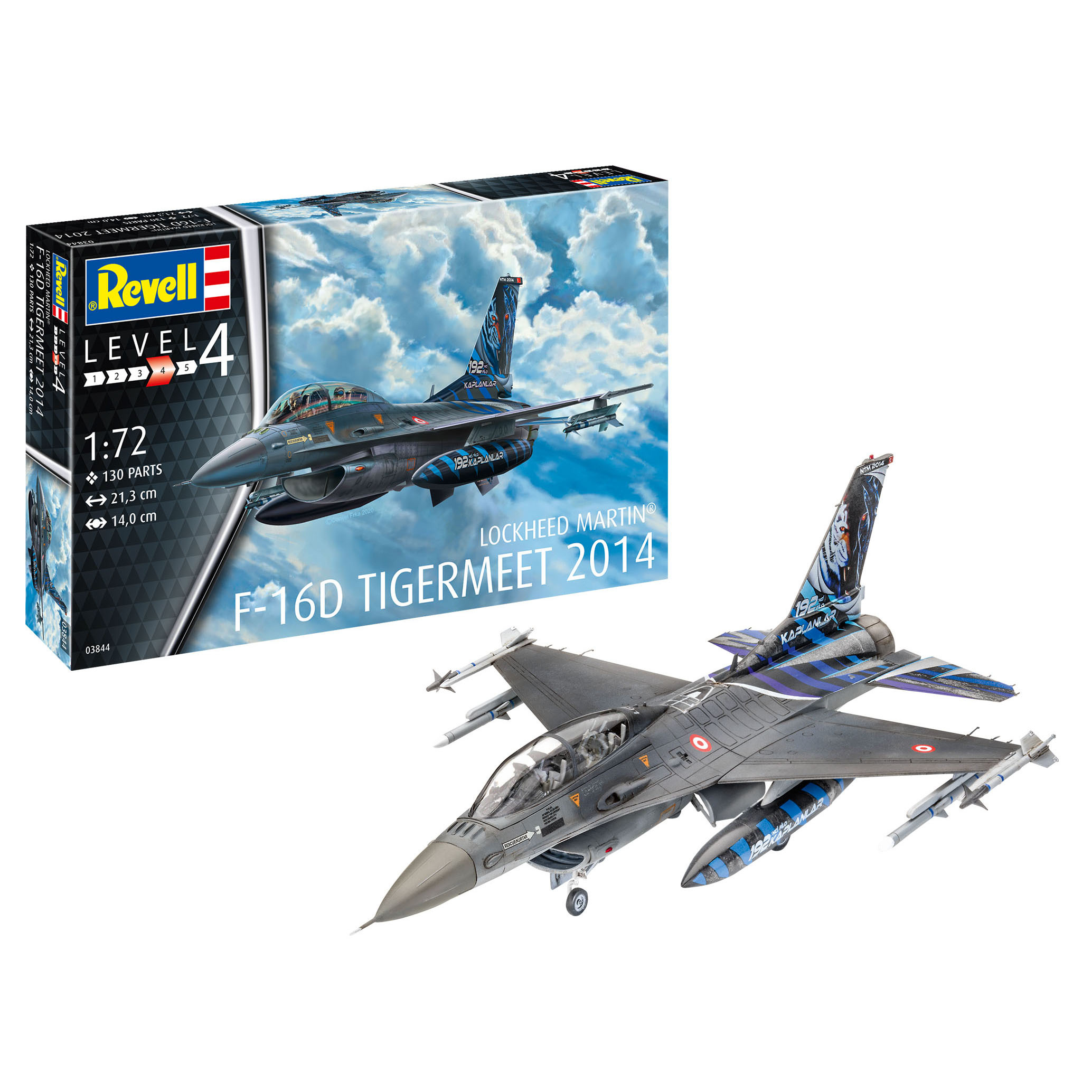 03844 Revell 1/72 Light Fighter F-16D Fighting Falcon