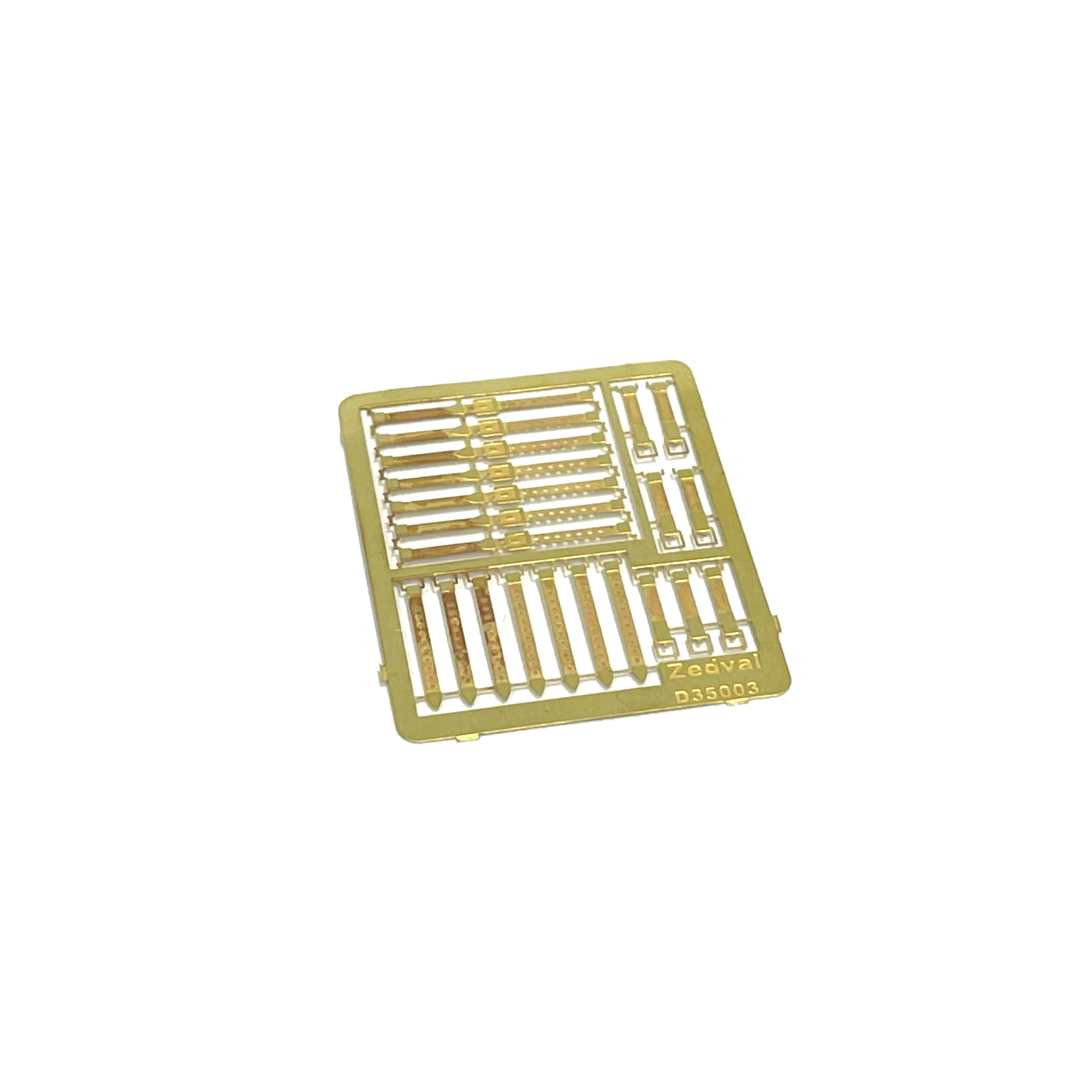 D35003 Zedval 1/35 Straps of fastening of tarpaulin BMP-1, BMP-2, BMP-3, BMD-1, BMD-2. Two designs.