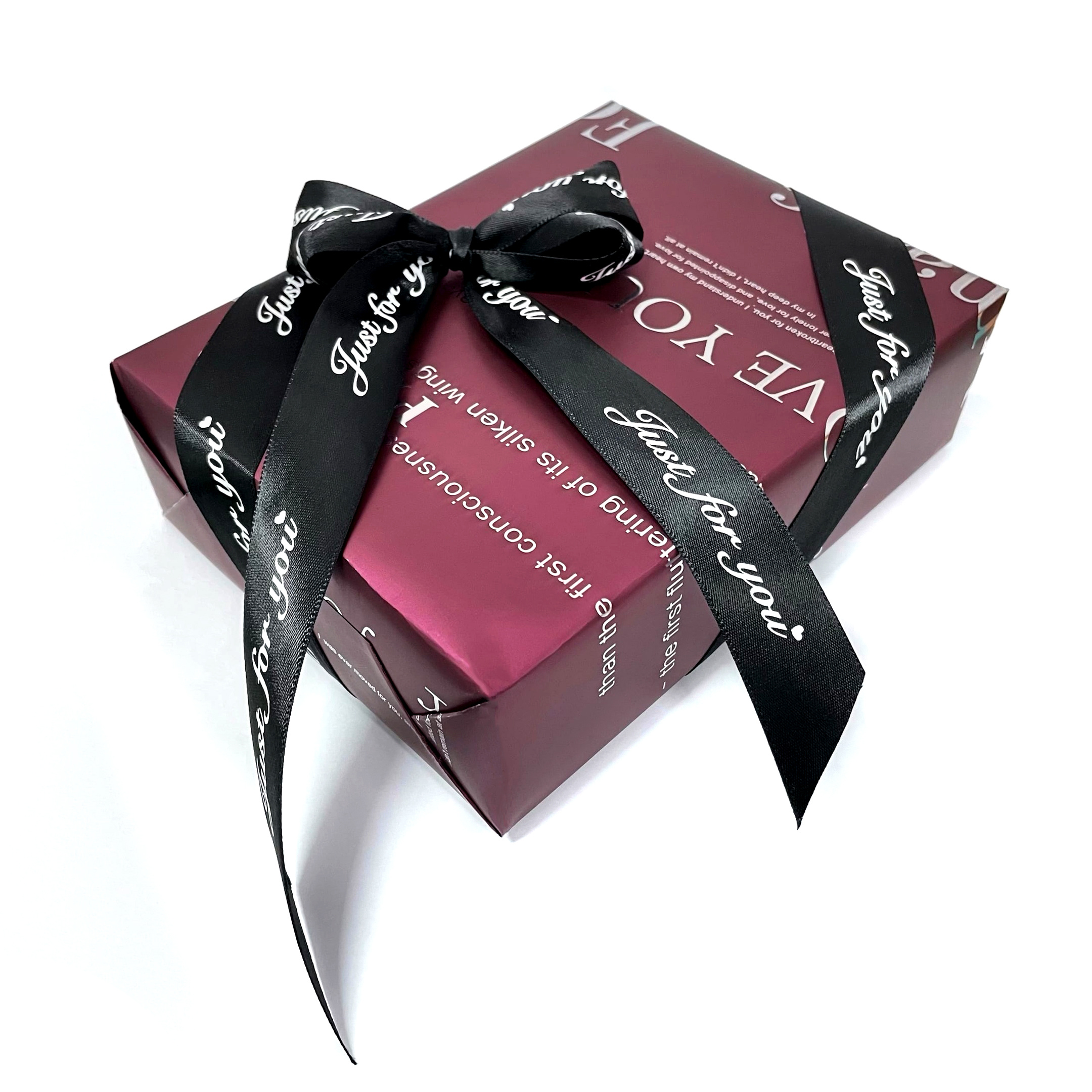 Burgundy film + bow