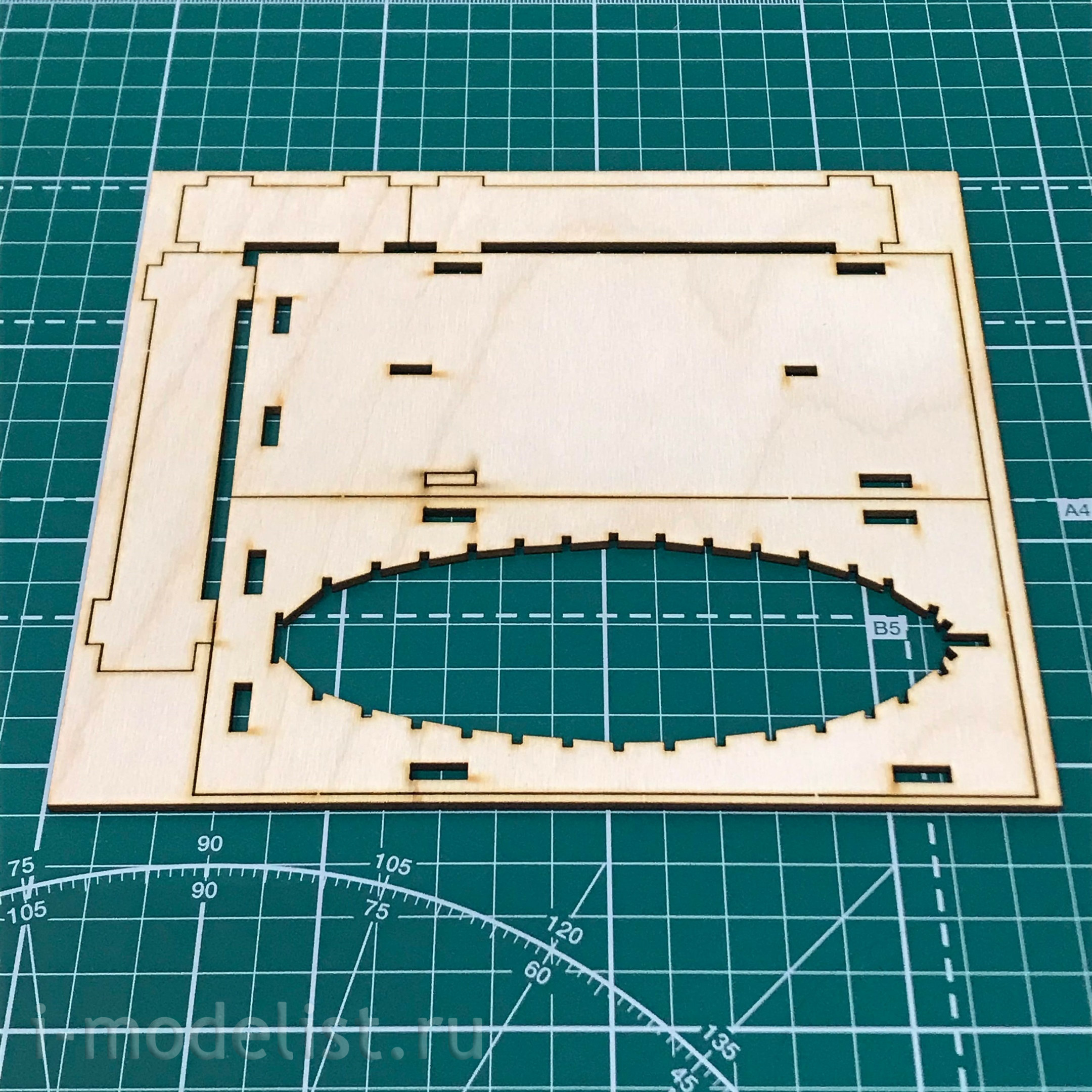 LSM0402 LSModel 1/36 Scale wooden model four Oared Dinghy