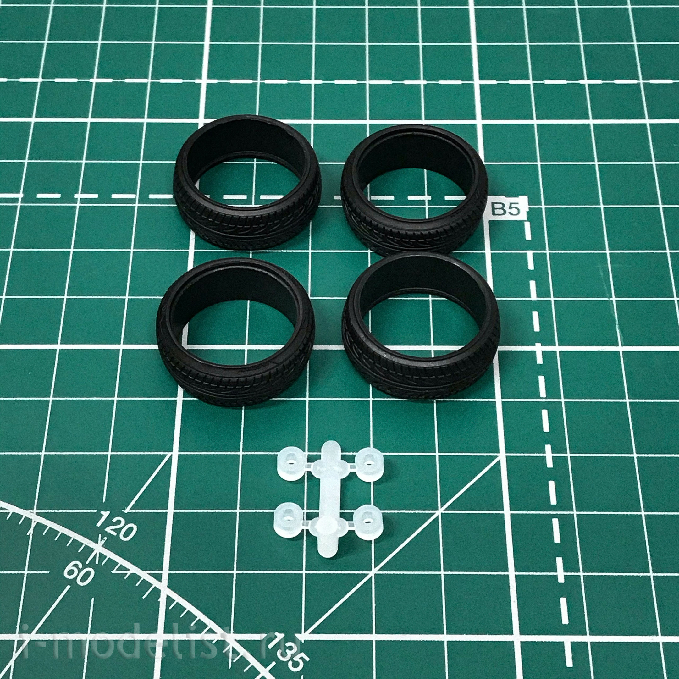 06112 Aoshima 1/24 wheel Set K-Break Hybreed Fivesta 18inch