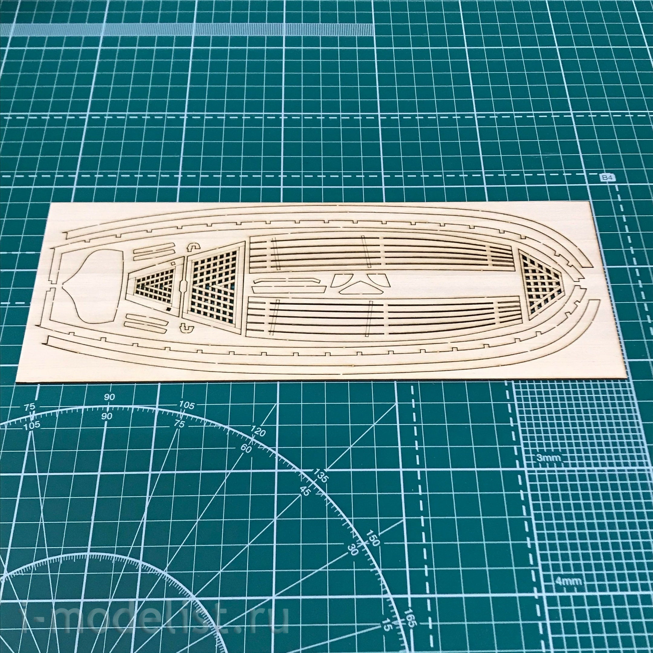 LSM0403 LSModel 1/24 Scale wooden model Sailing and rowing YAL-6