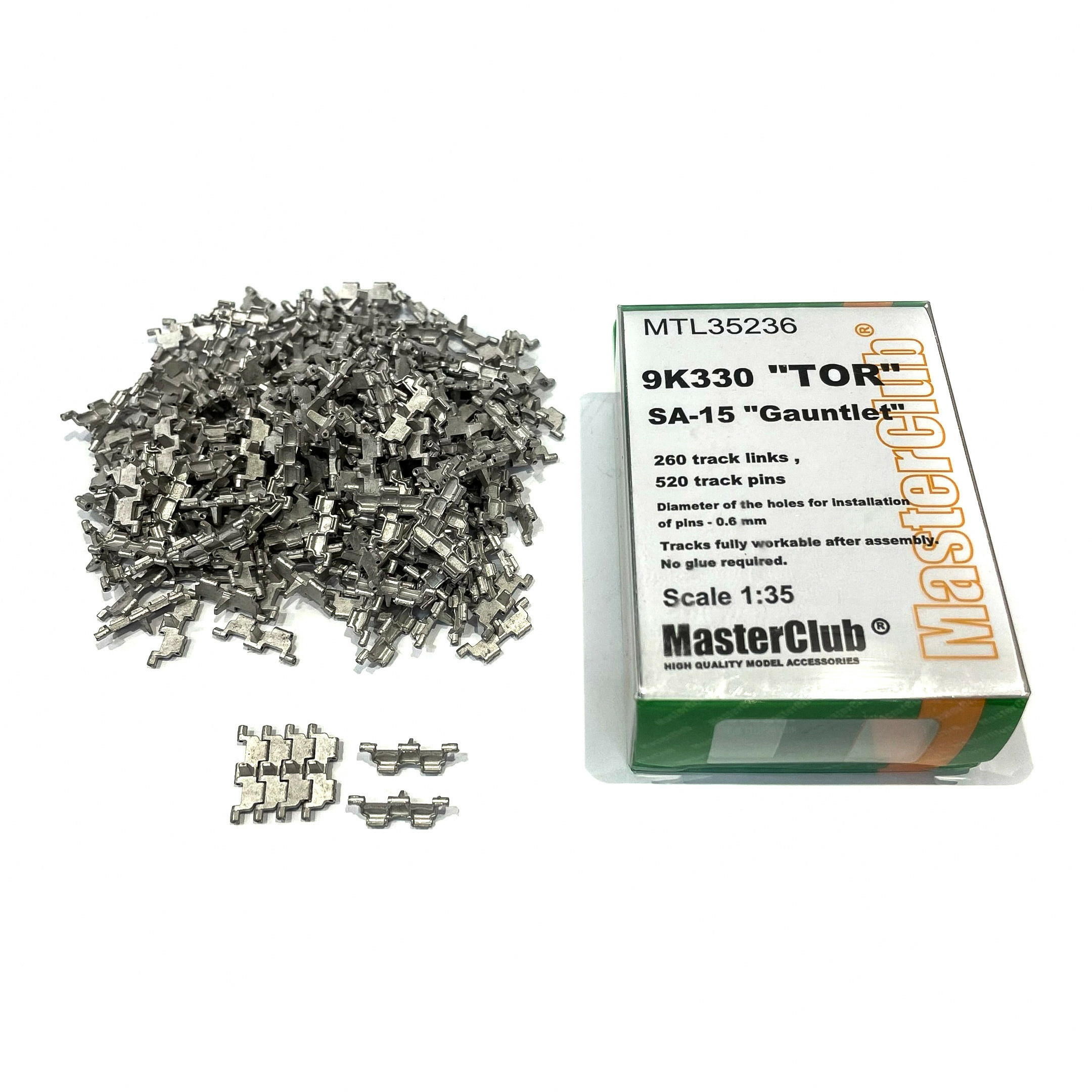 MTL-35236 MasterClub 1/35 Metal Tracks for Tor-M2 