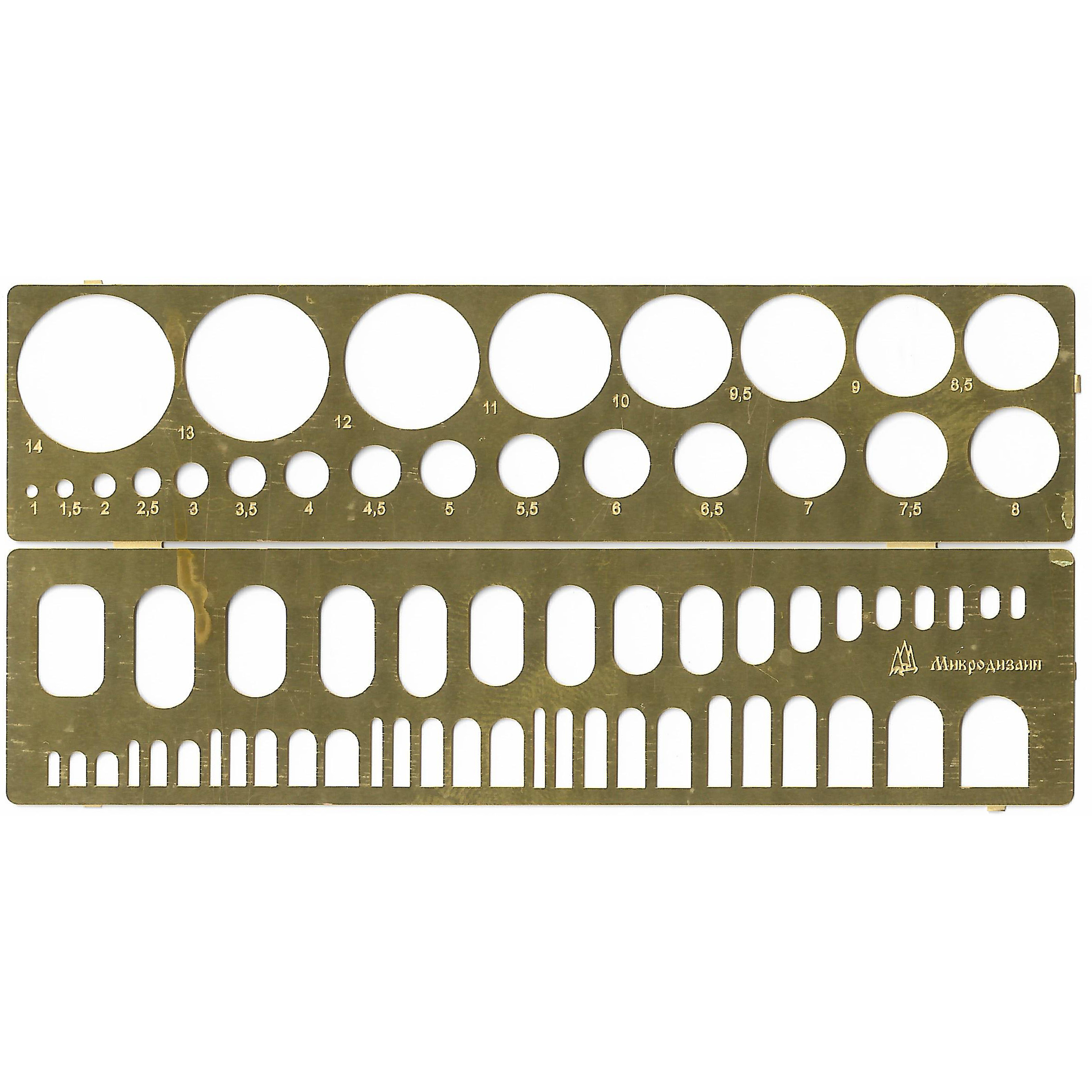 100204 Microdesign stencils pointing number 3 