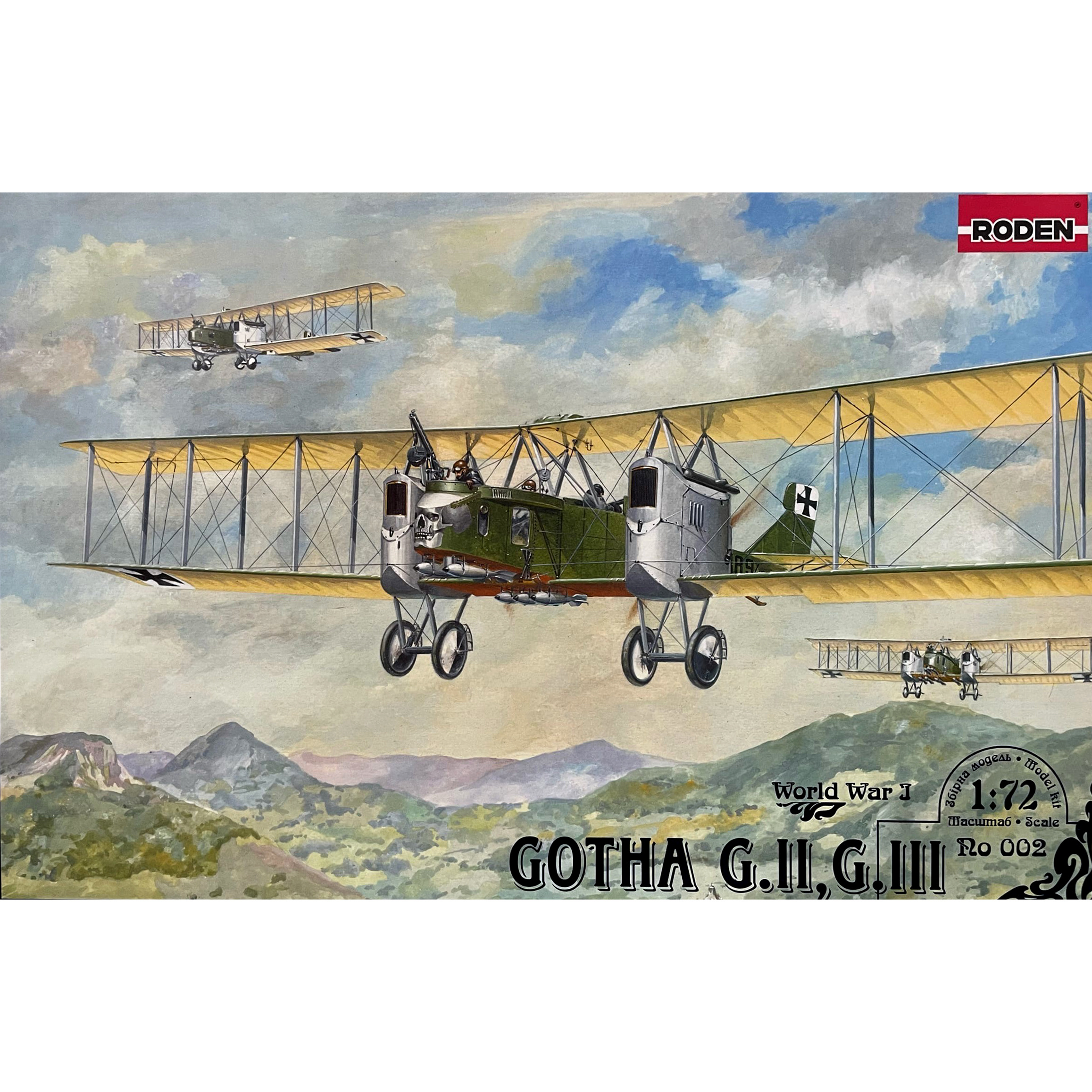 002 Roden 1/72 GOTHA G. II, G. III Aircraft