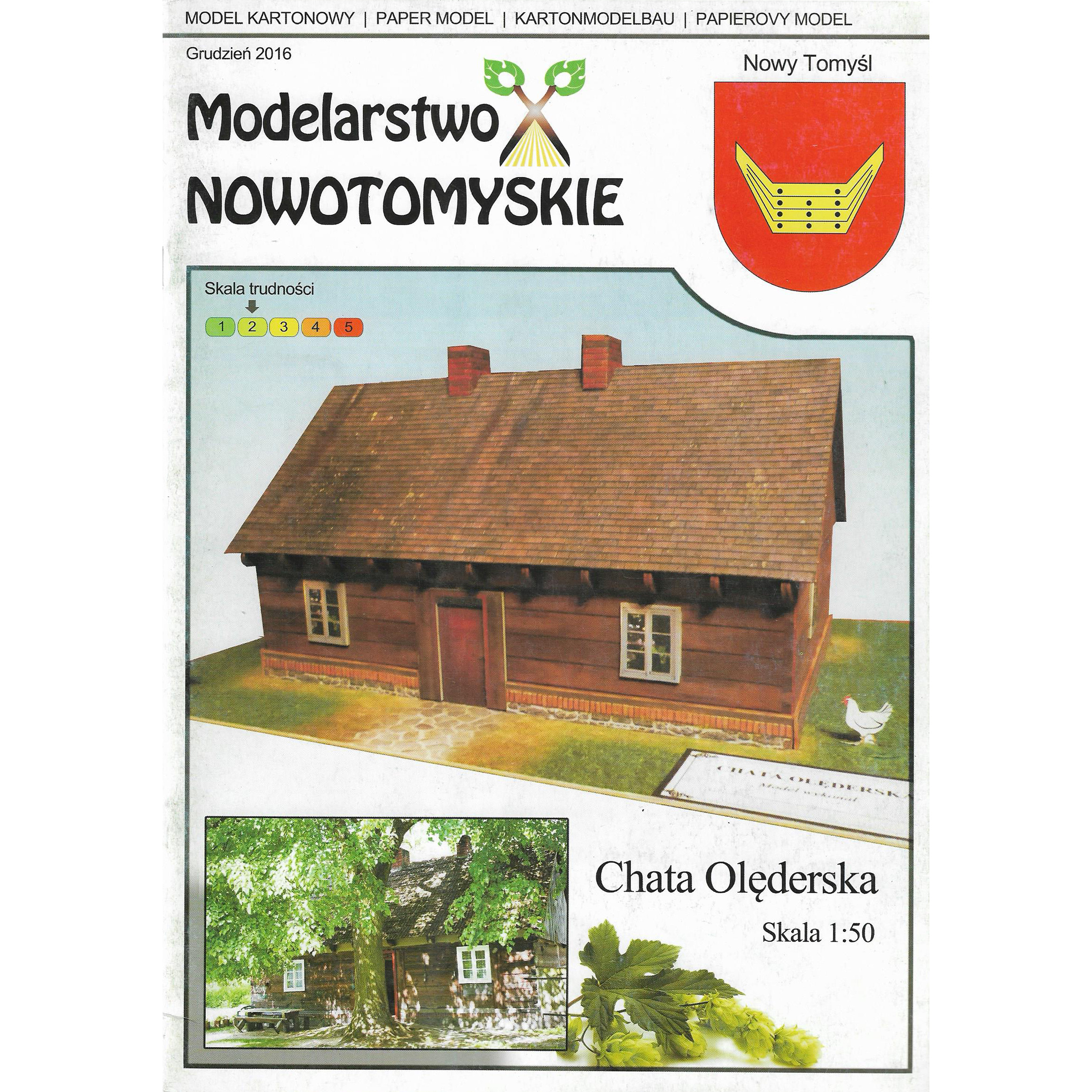 77 Modele kartonowe 1/50 Олендерская дача / Chata Olęderska