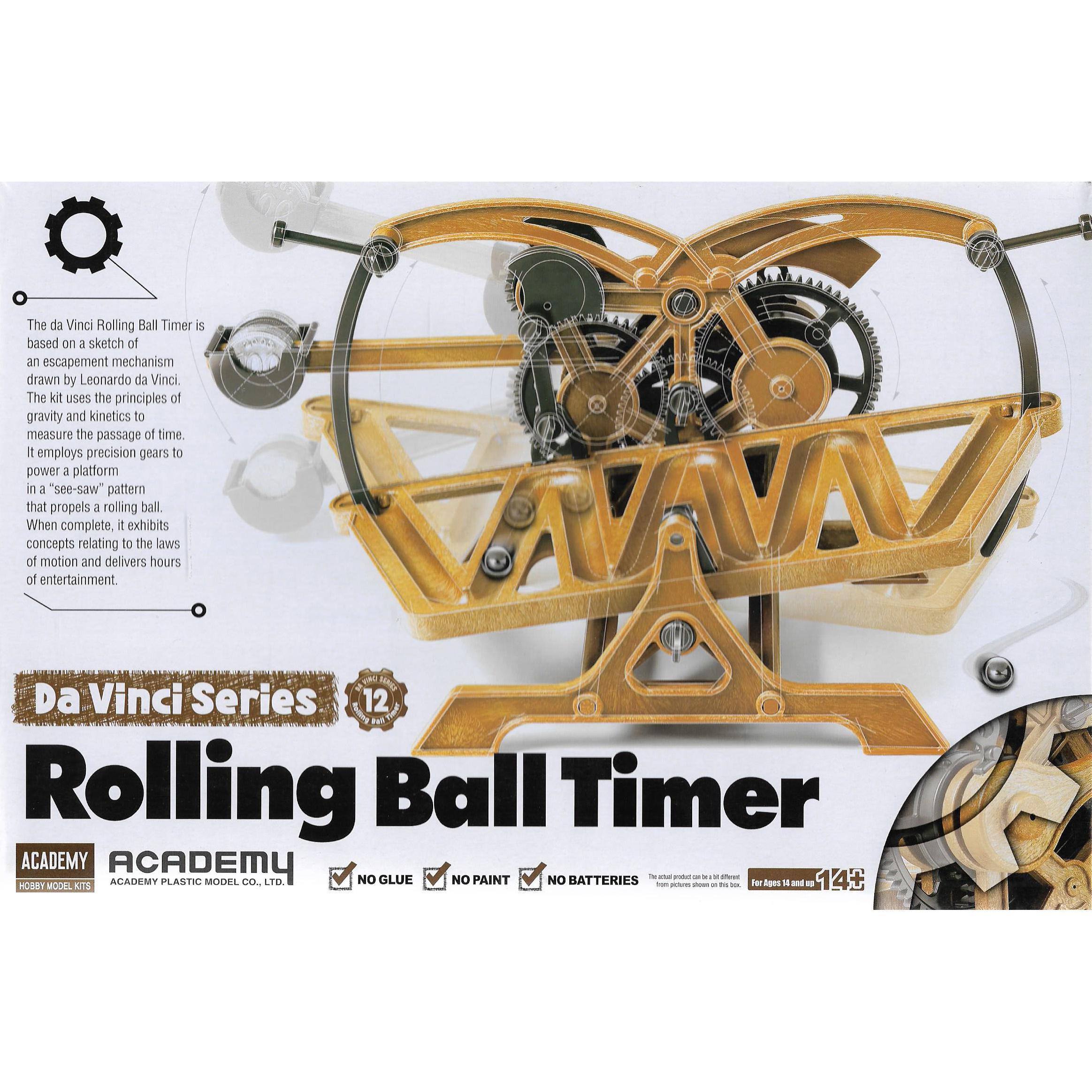 18174 Academy DAVINCI ROLLING BALL TIMER