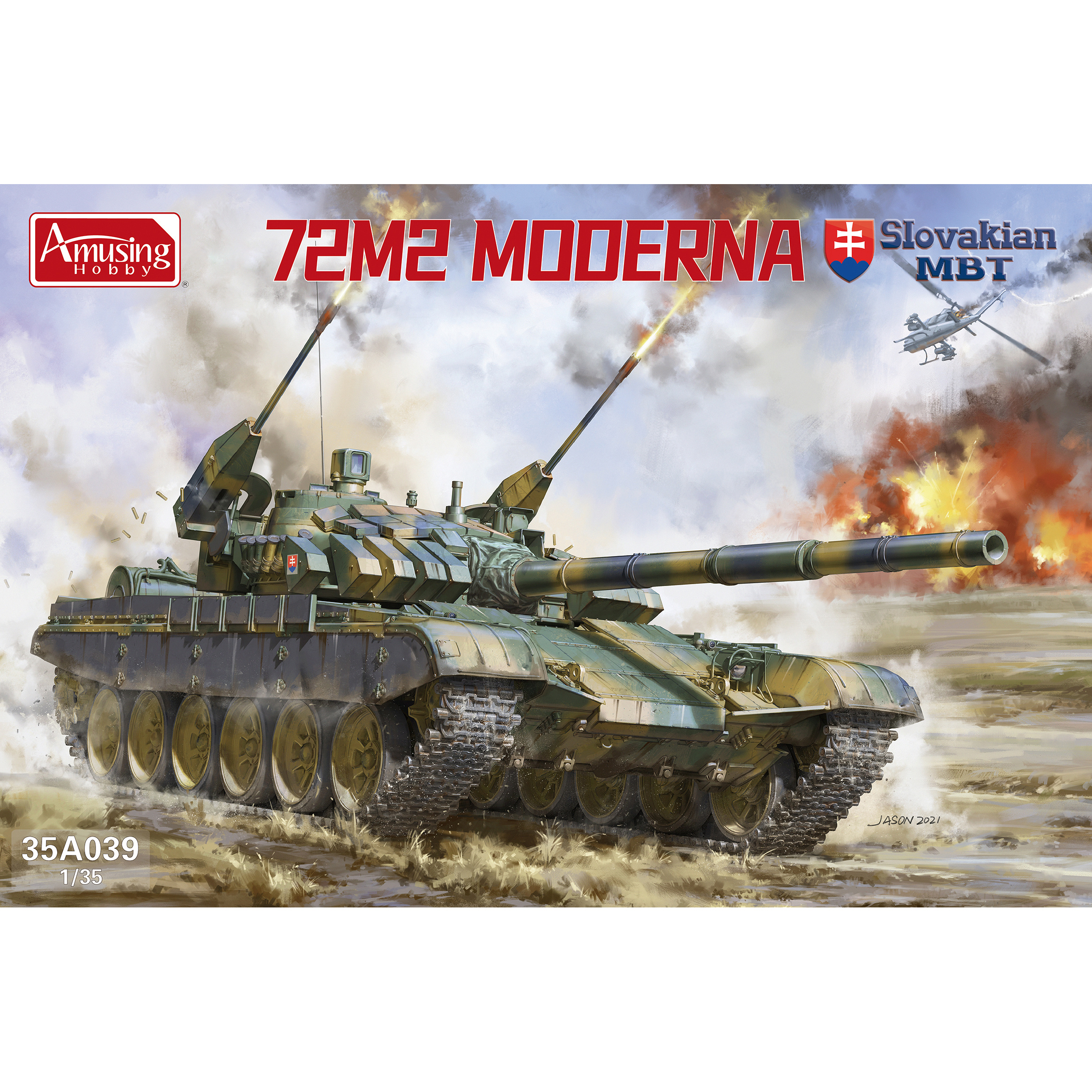 35A039 Amusing Hobby 1/35 Slovak T-72M2 Moderna tank (licensed by UVZ)
