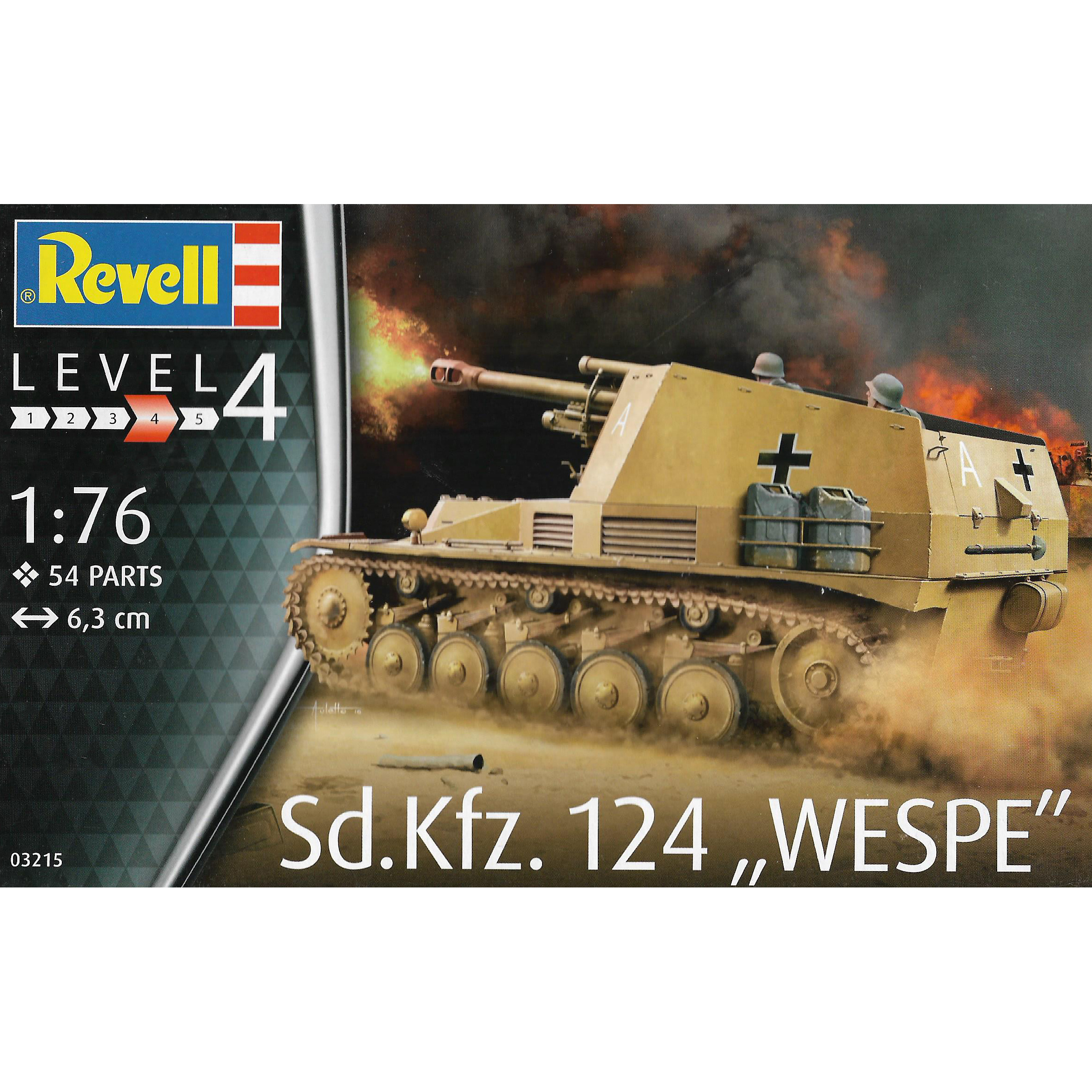 03215 Revell 1/76 self-Propelled howitzer Sd.Kfz. 124 Wespe