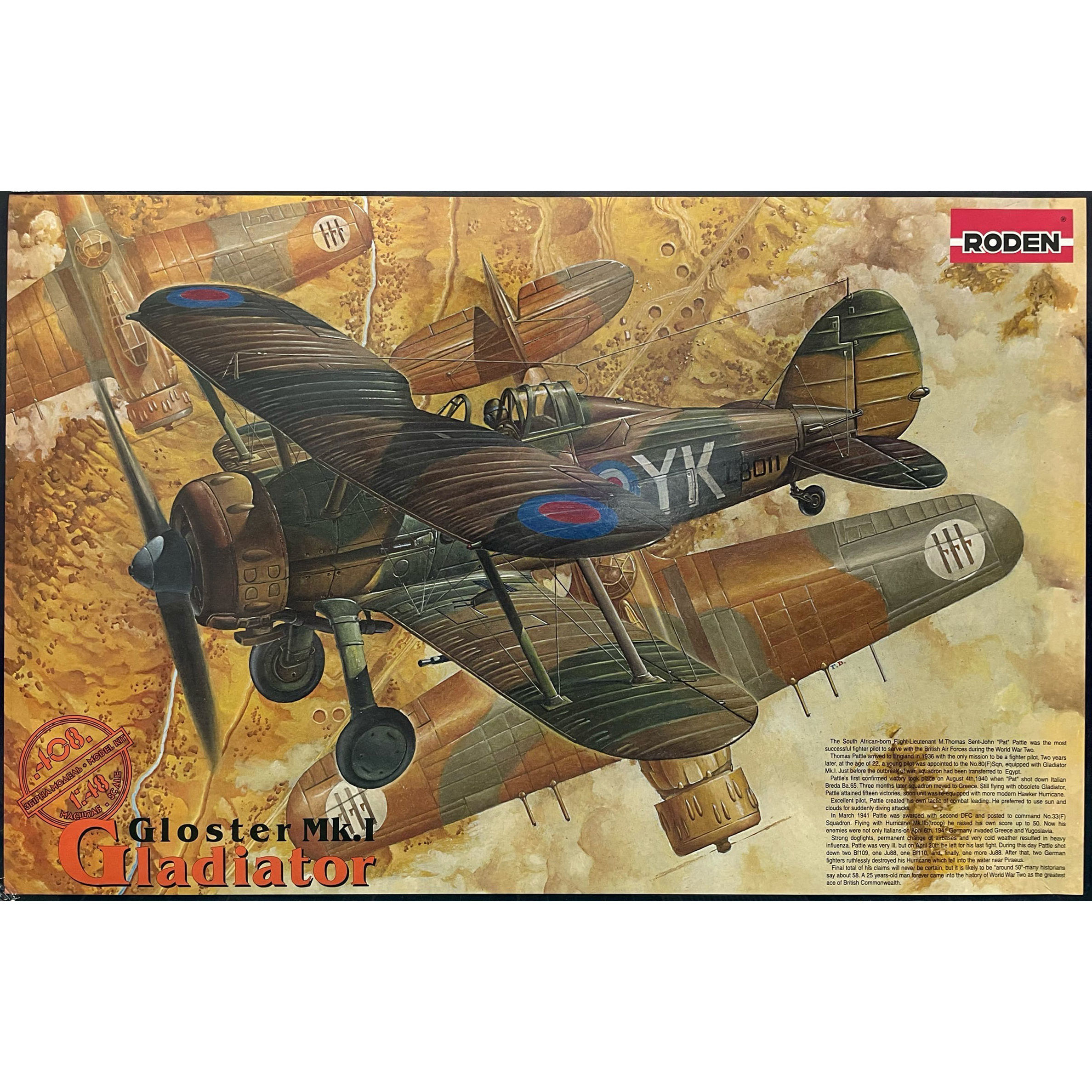 408 Roden 1/48 Gloster Gladiator Mk.I