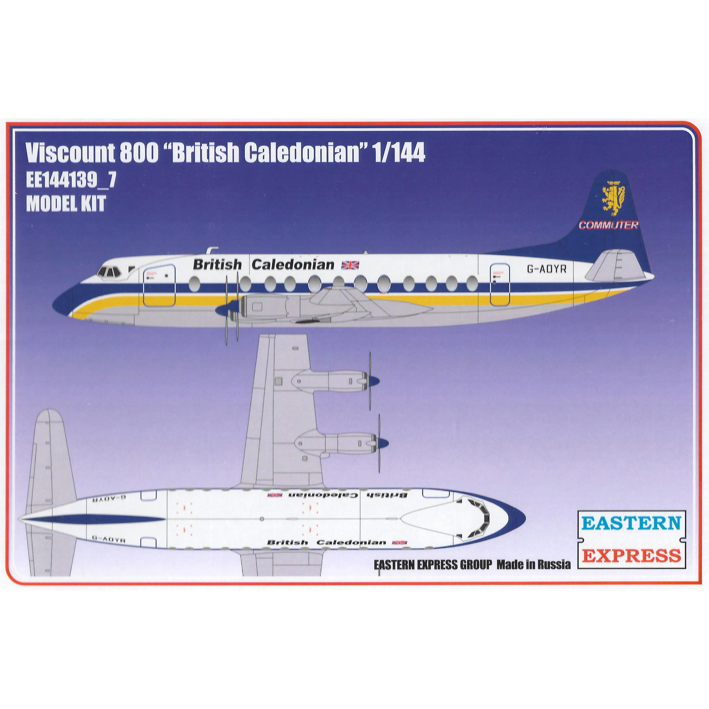 144139-7 Orient Express 1/144 Viscount 800 British Caledonian Aircraft