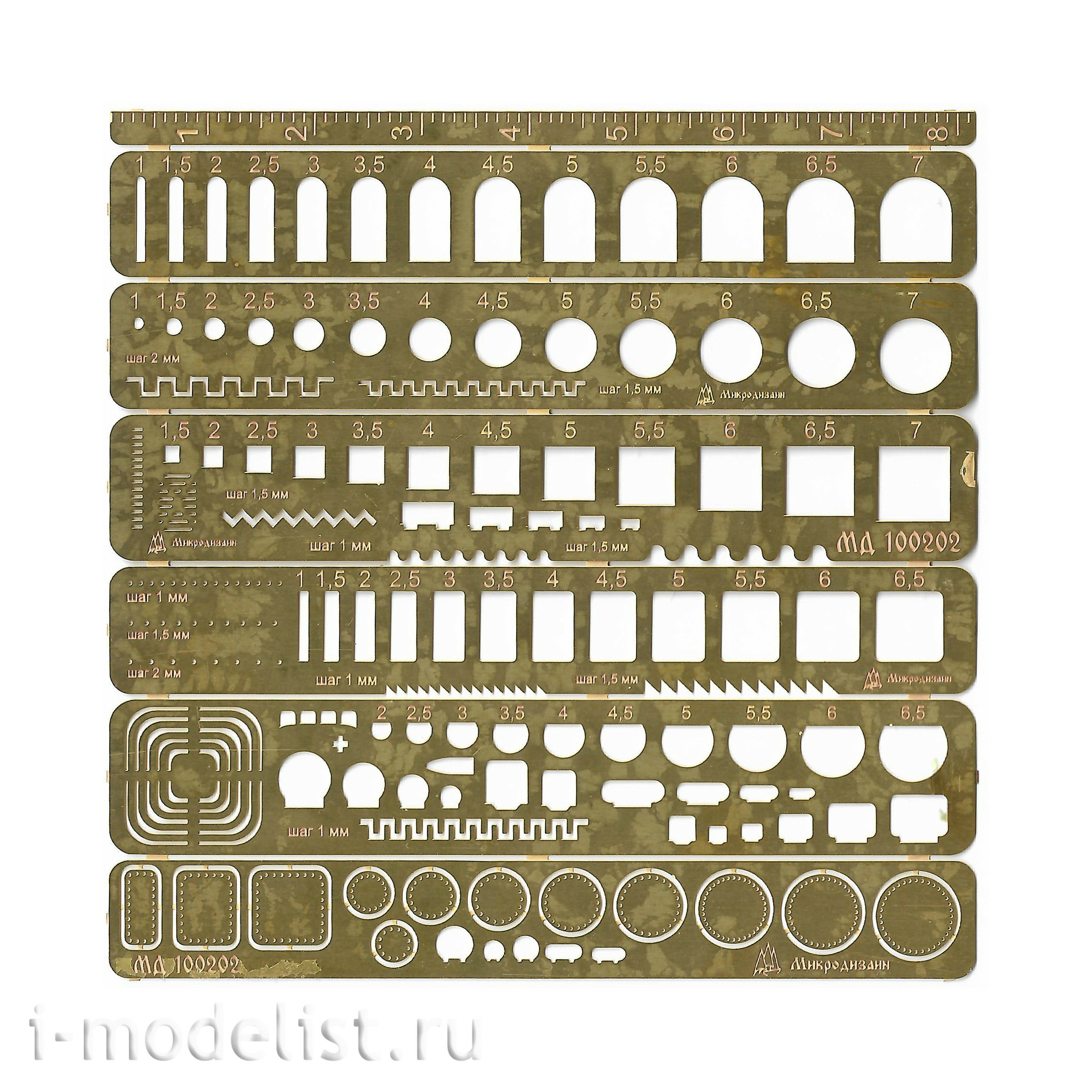 100202 Microdesign Stencil for applying the joint No. 1