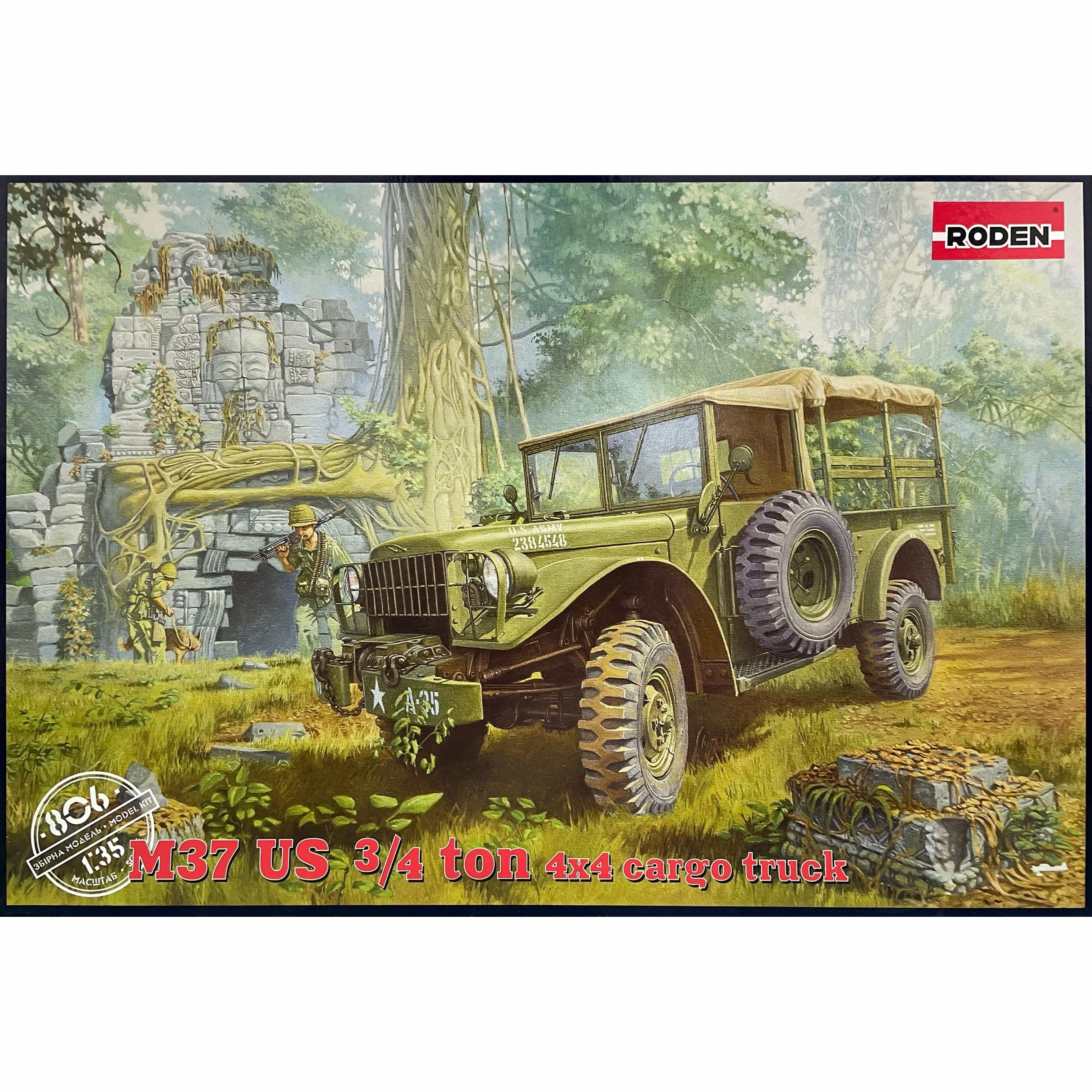 806 Roden 1/35 Dodge M-37 3/4 ton 4x4 Cargo Truck