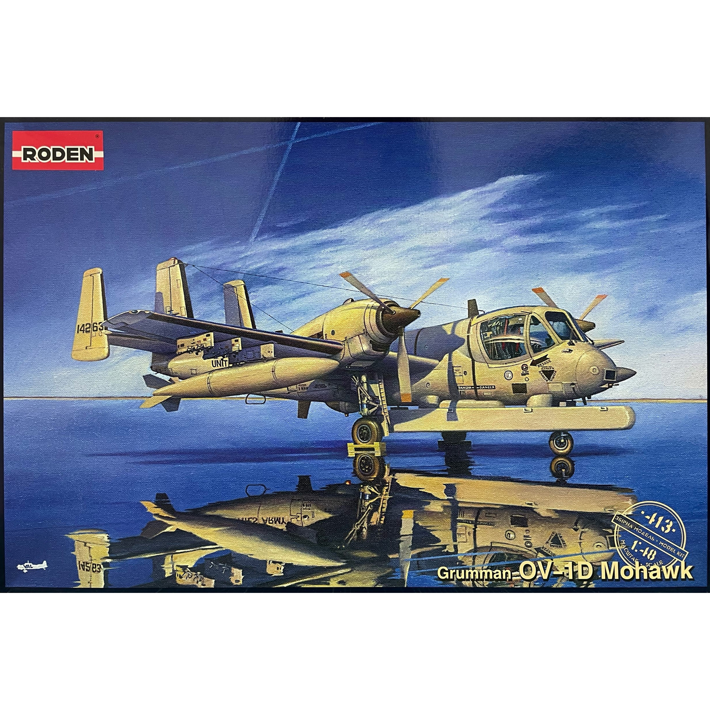413 Roden 1/48 ov-1D Mohawk Aircraft